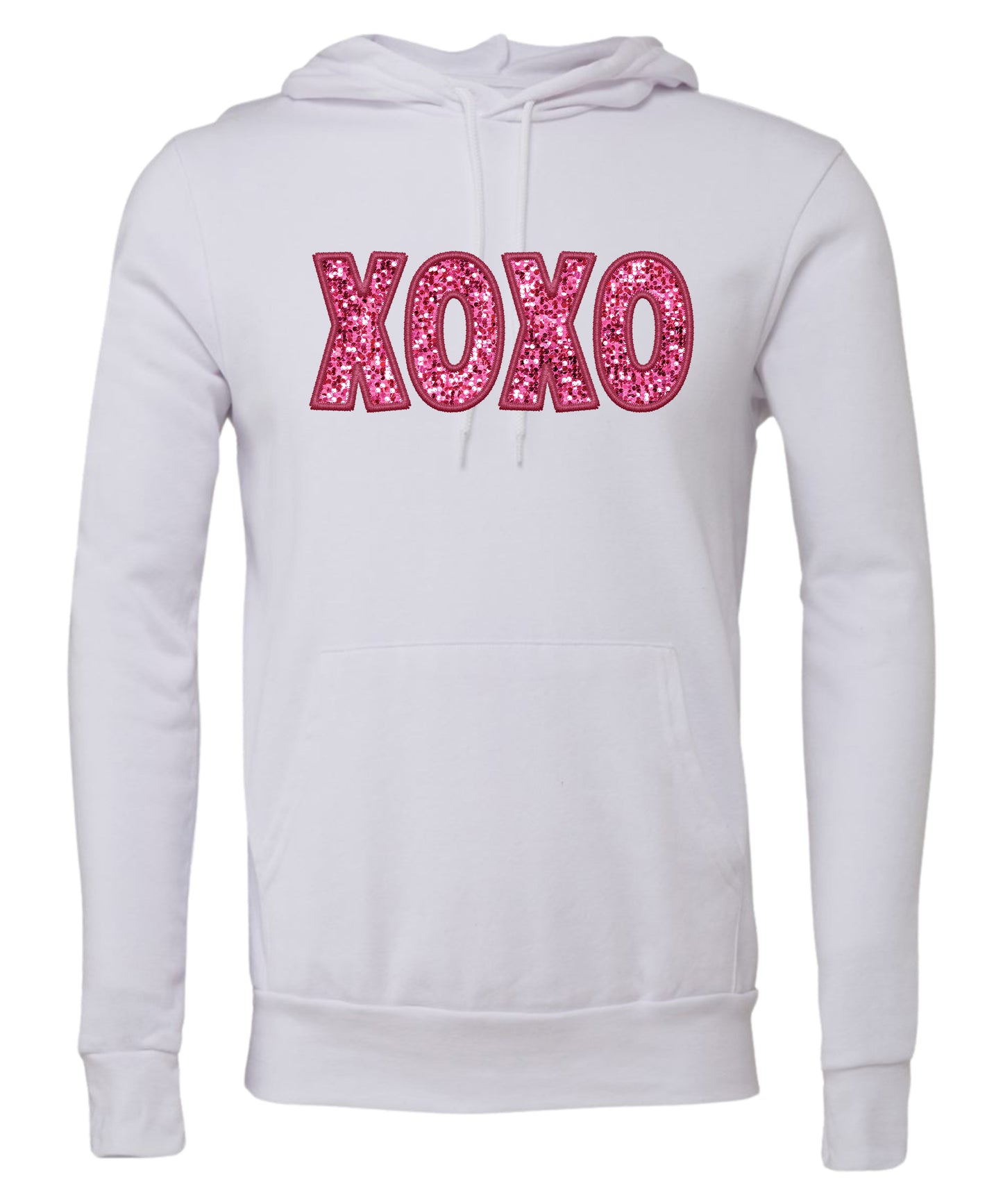 Glitter XOXO Adult Hoodie