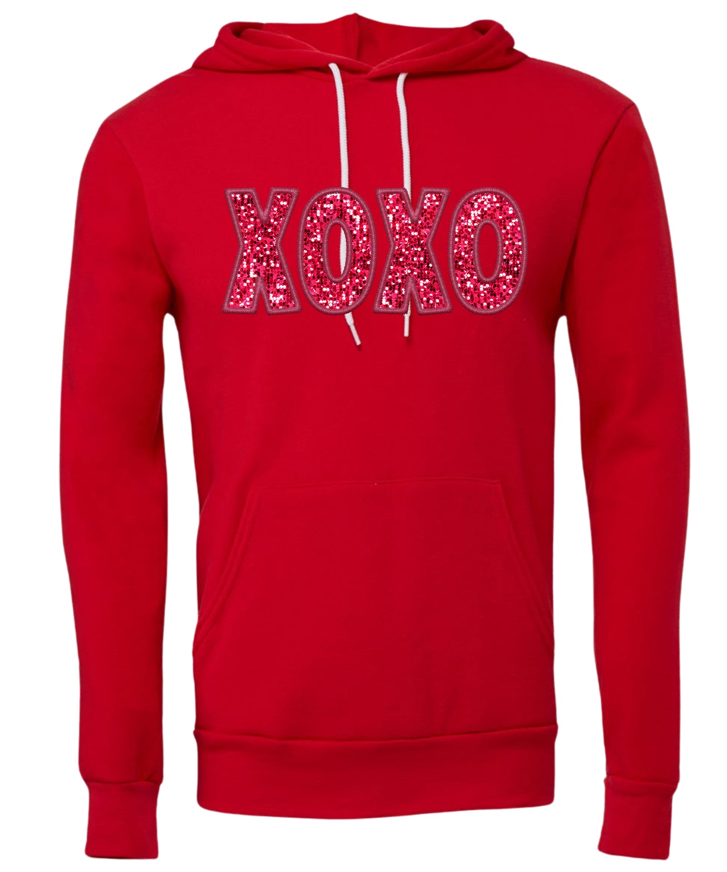 Glitter XOXO Adult Hoodie
