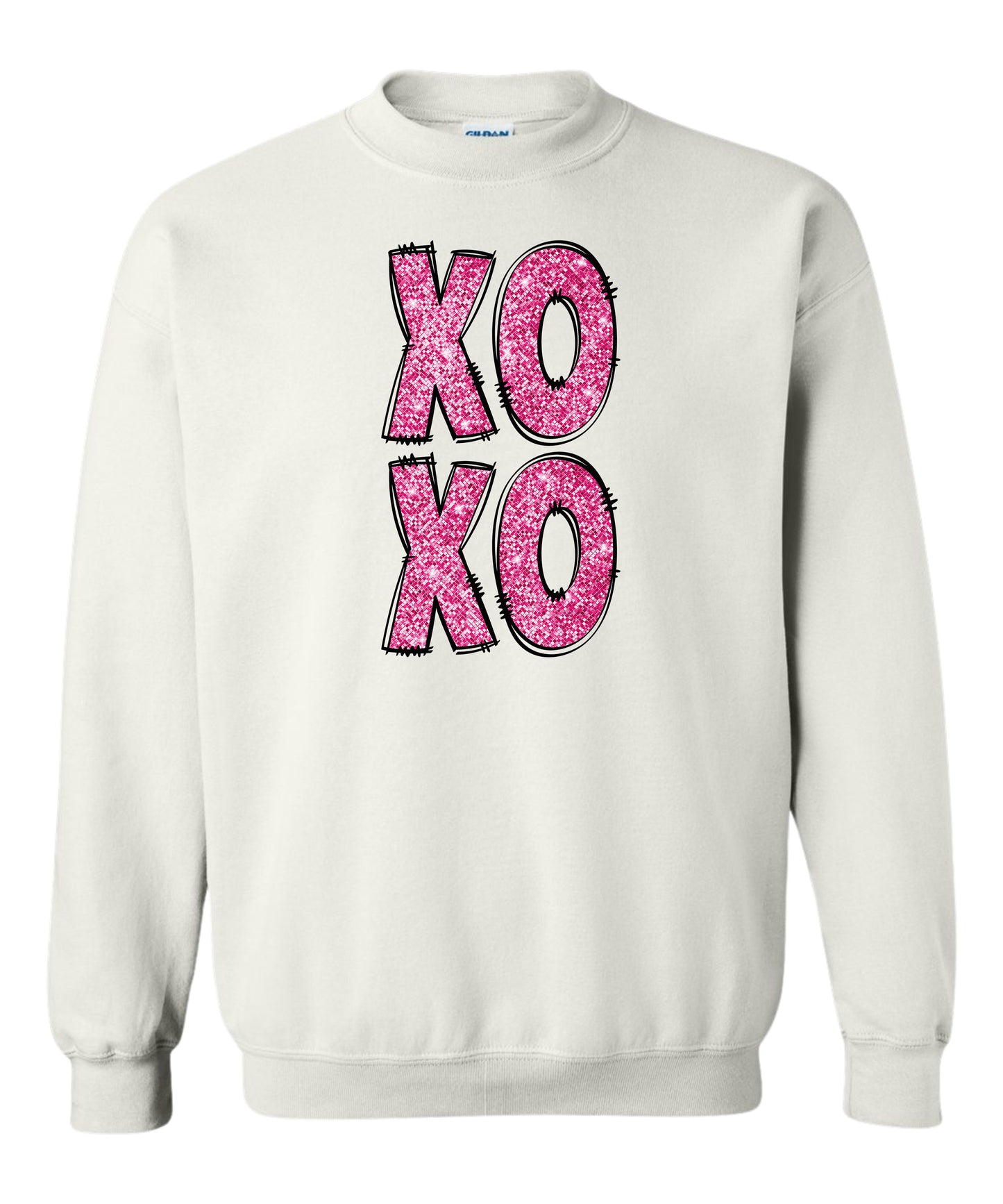 Stacked "XOXO" Crewneck
