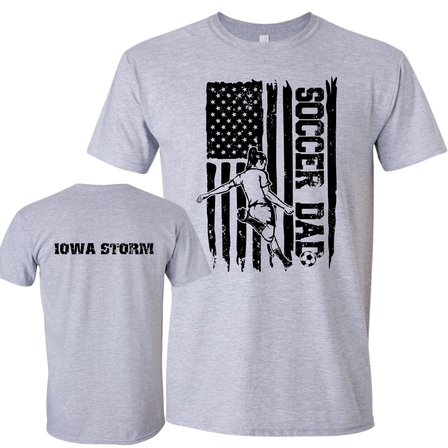Iowa Storm Soccer Dad T-Shirt (Girl)