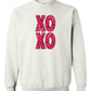Stacked "XOXO" Crewneck