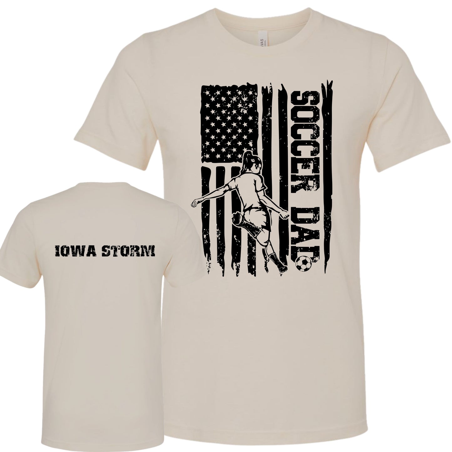 Iowa Storm Soccer Dad T-Shirt (Girl)