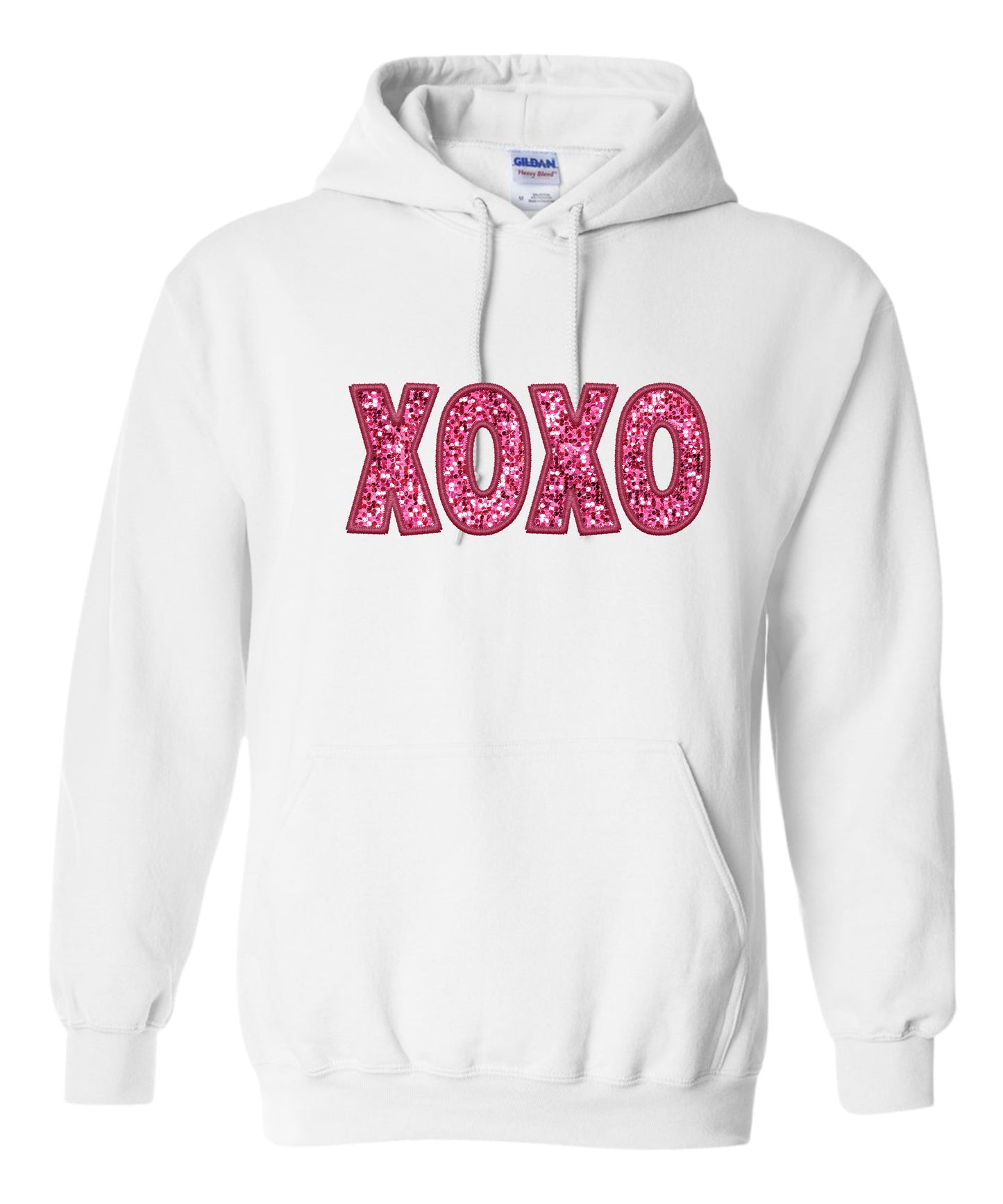 Glitter XOXO Adult Hoodie