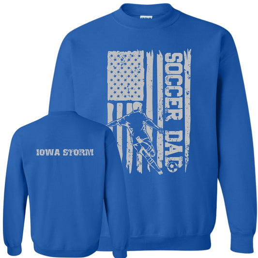 Iowa Storm Soccer Dad Crewneck (Boy)