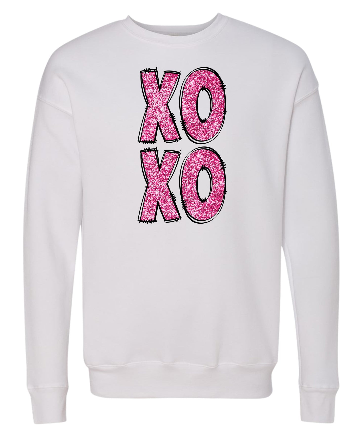 Stacked "XOXO" Crewneck