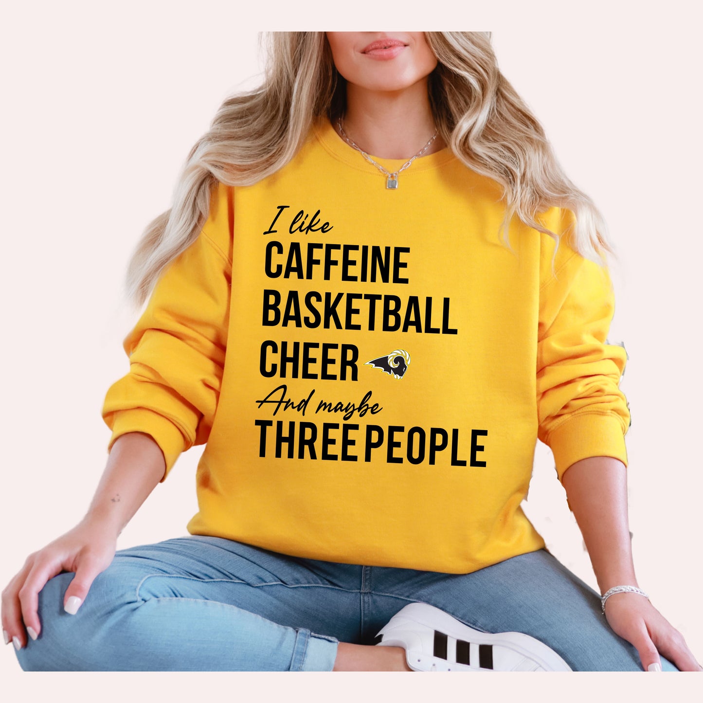 SEP Basketball Cheer "I Like Caffeine" Crewneck