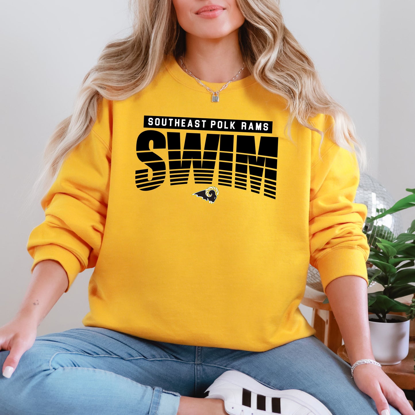 Southeast Polk RAM striped Swim Hoodie