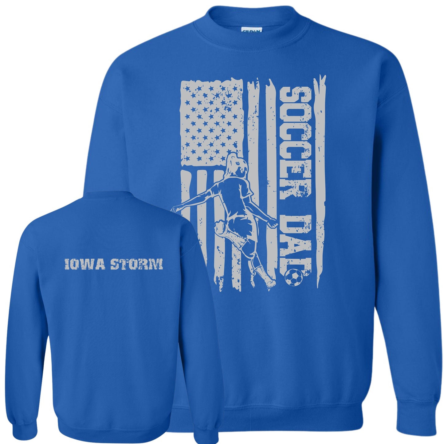 Iowa Storm Soccer Dad Crewneck (Girl)