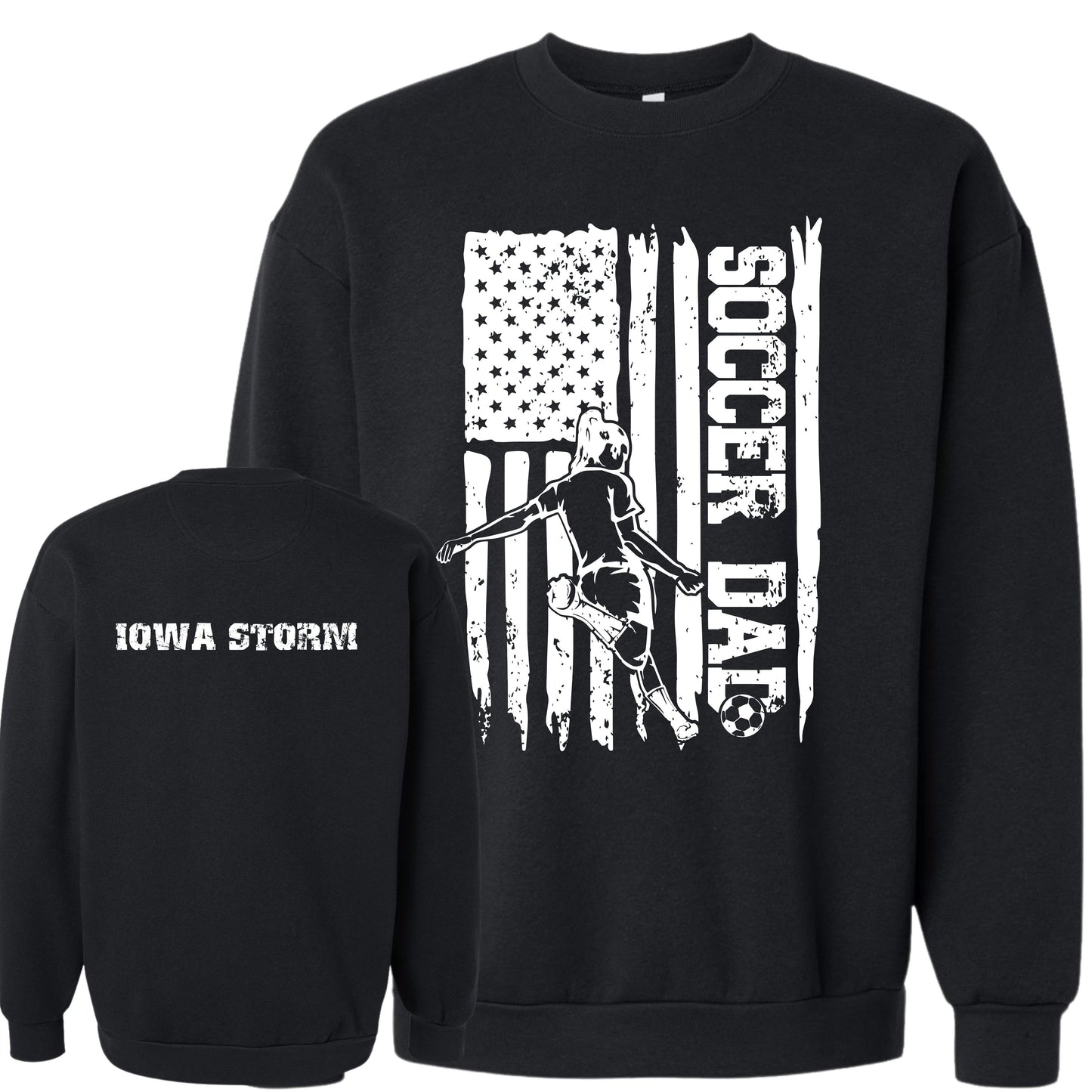 Iowa Storm Soccer Dad Crewneck (Girl)