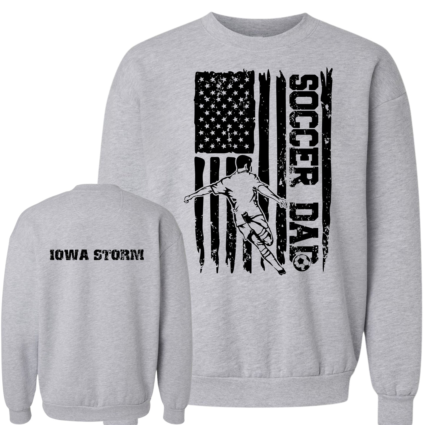 Iowa Storm Soccer Dad Crewneck (Boy)