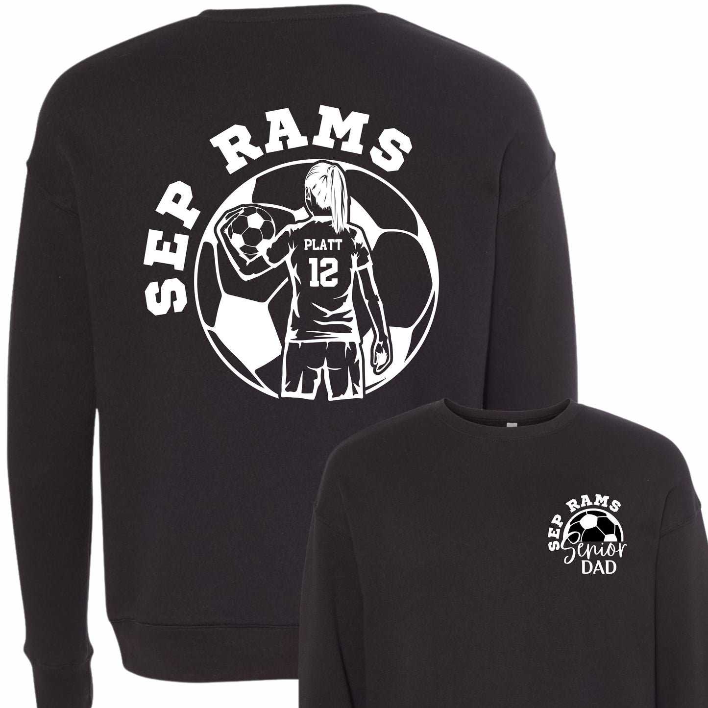 Senior Soccer Dad Crewneck - Comfort Colors (Girl)