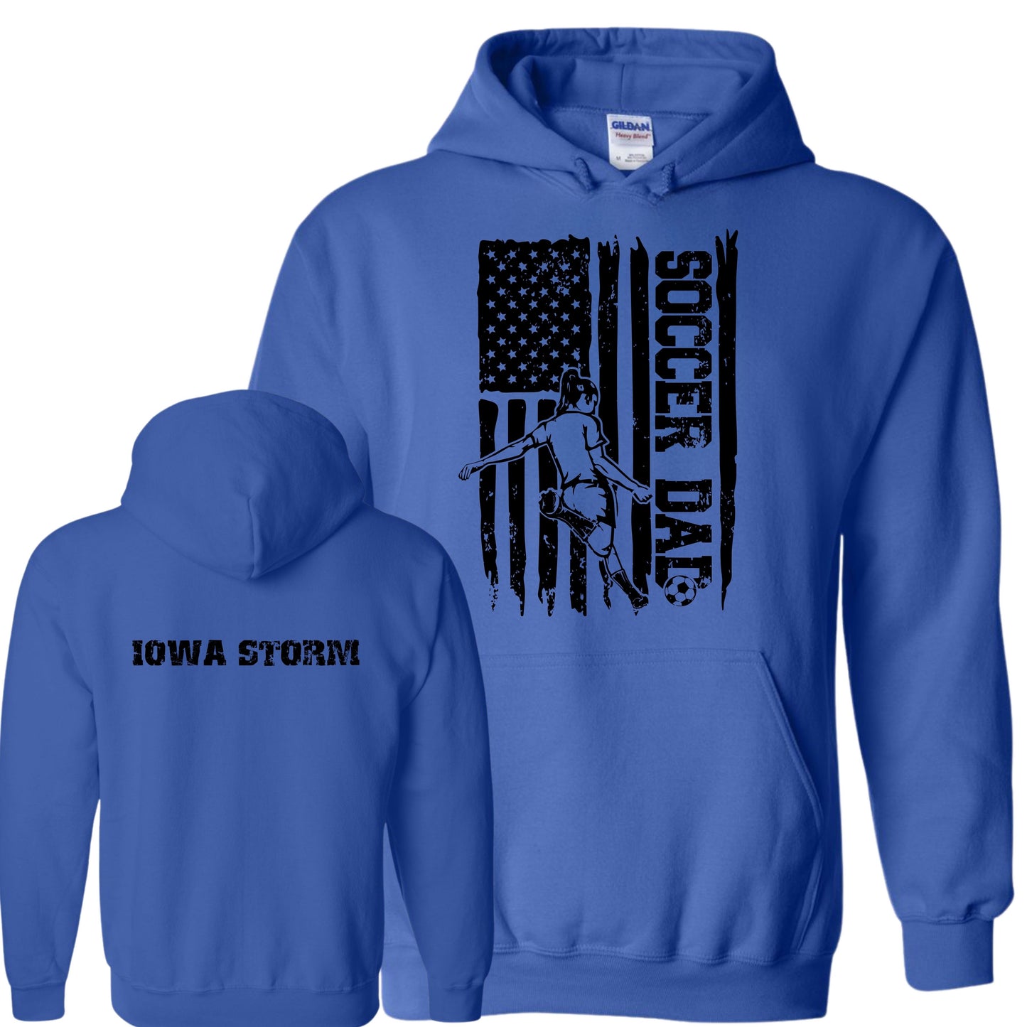 Iowa Storm Soccer Dad Hoodie (Girl)