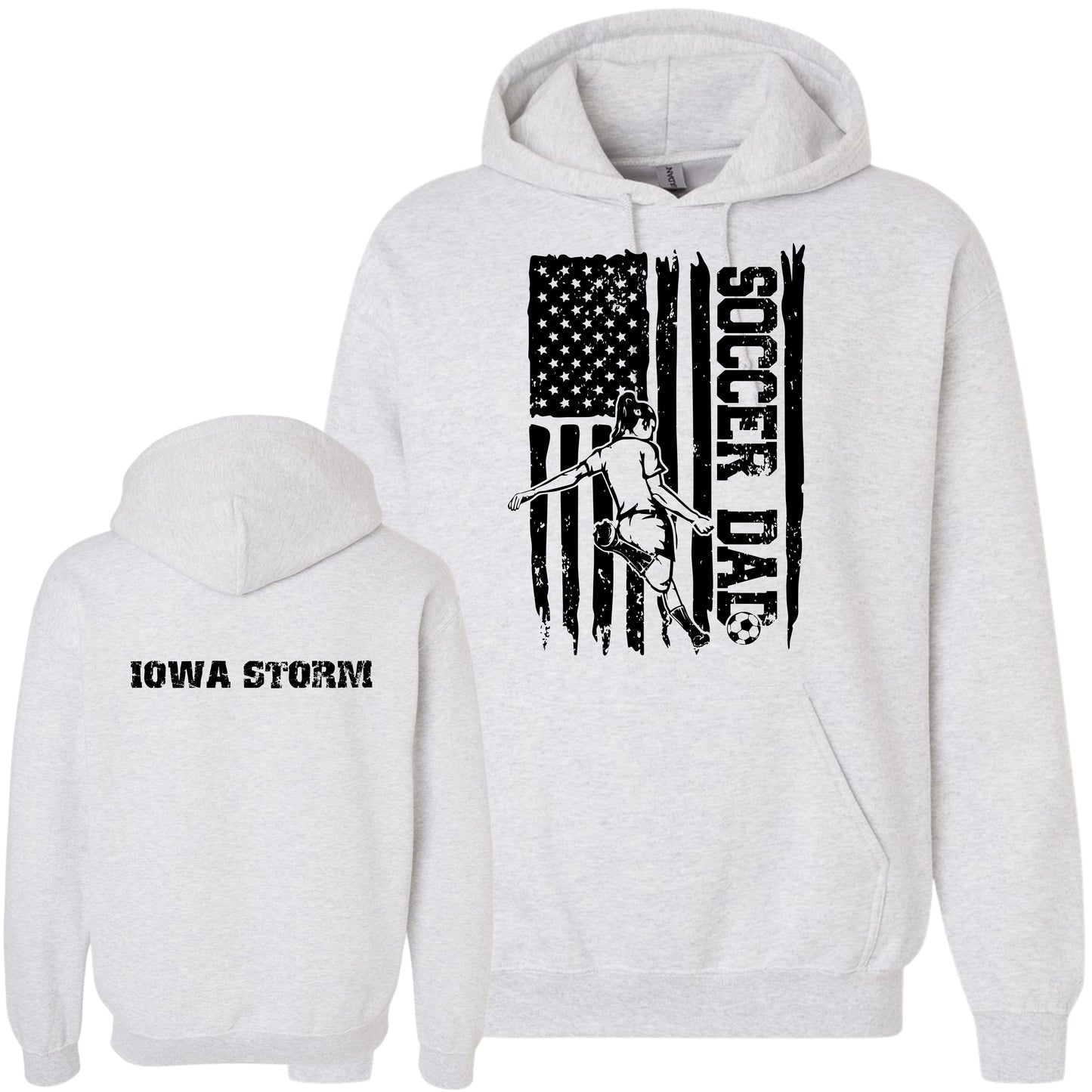 Iowa Storm Soccer Dad Hoodie (Girl)
