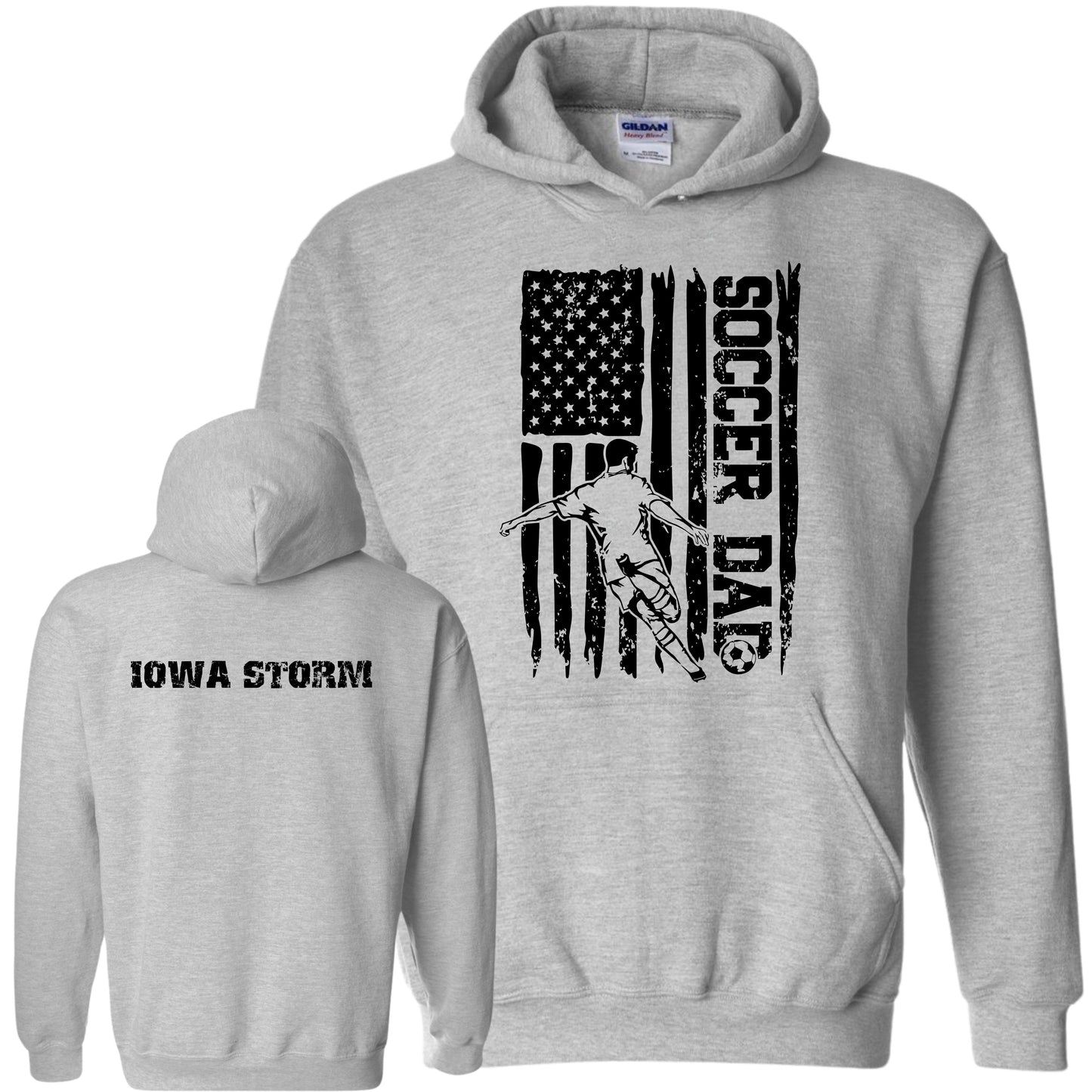 Iowa Storm Soccer Dad Hoodie (Boy)