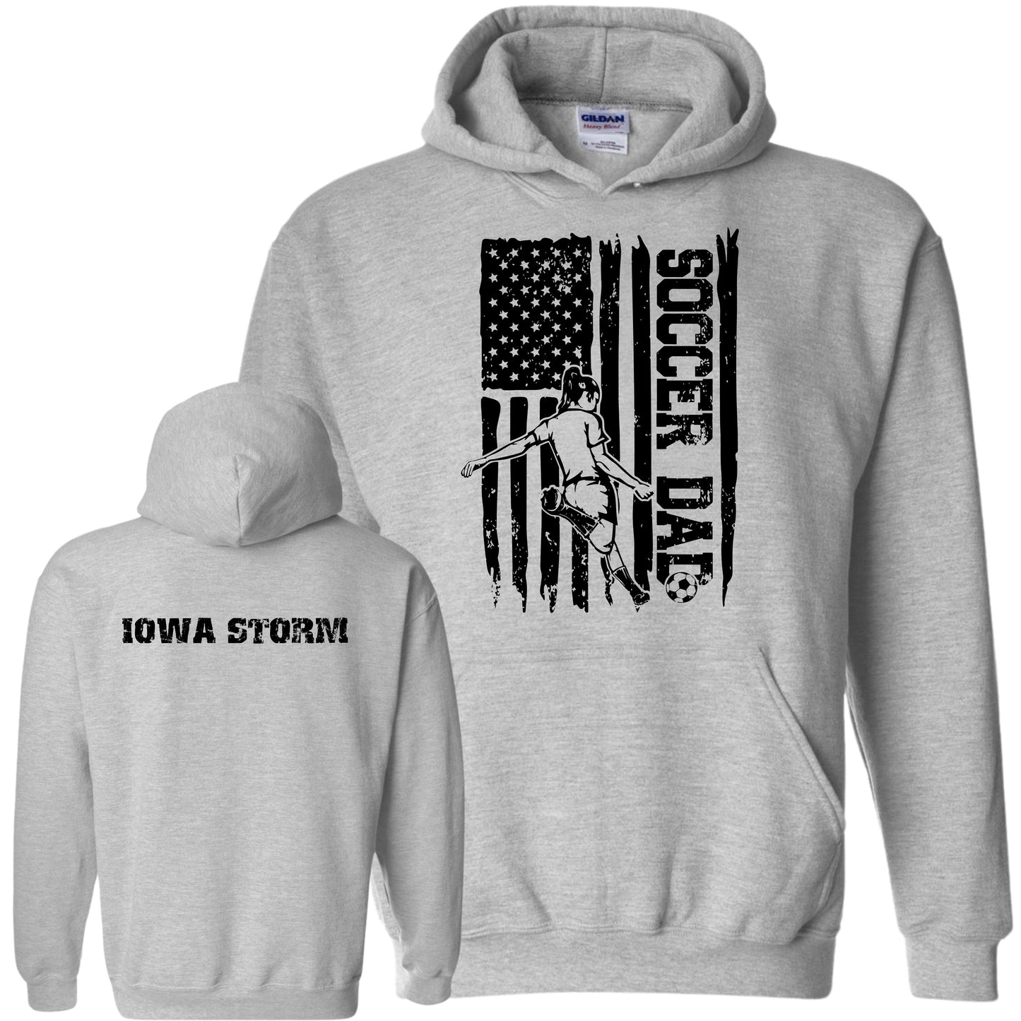 Iowa Storm Soccer Dad Hoodie (Girl)