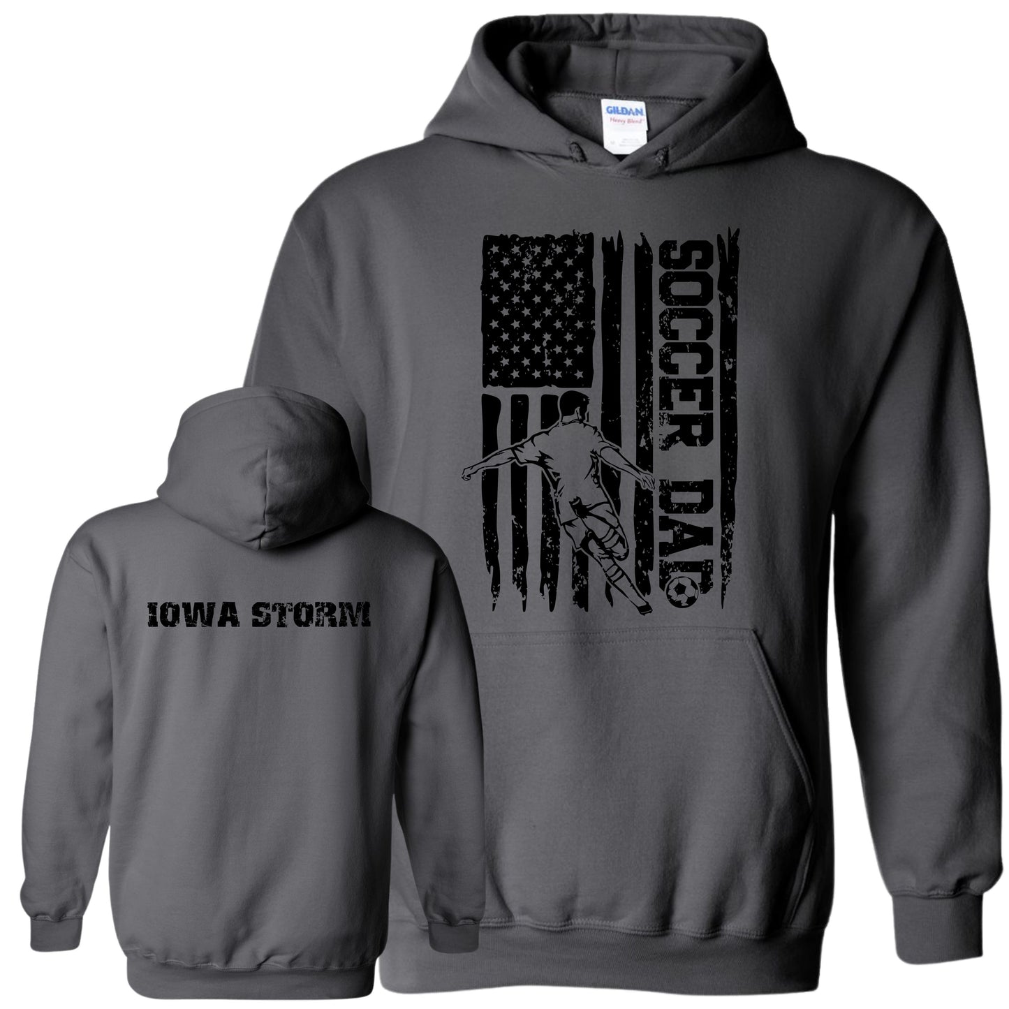 Iowa Storm Soccer Dad Hoodie (Boy)