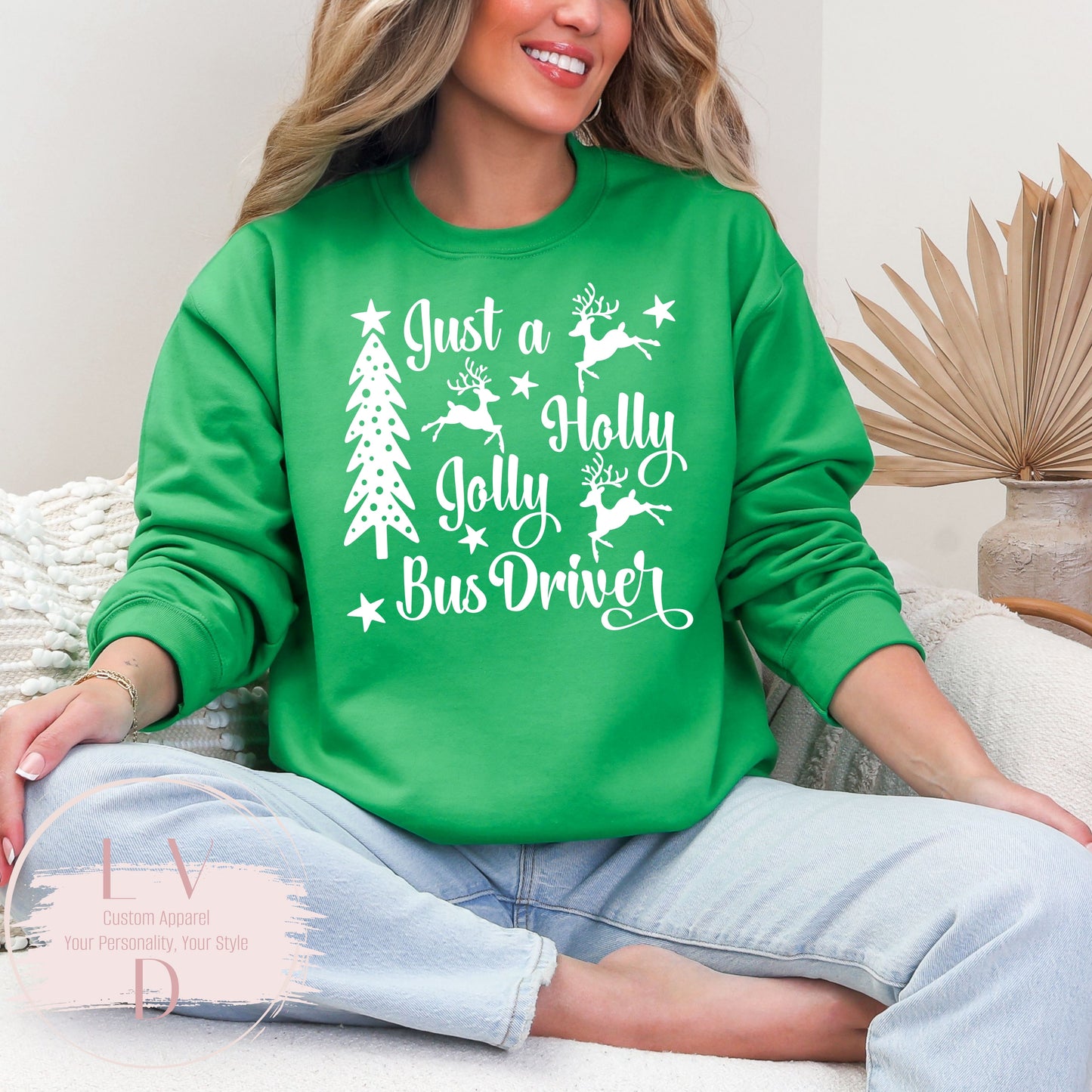 RAMS Holly Jolly Bus Driver (Bella+Canvas)