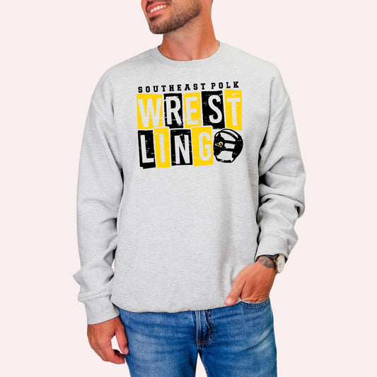 Southeast Polk Wrestling Box Crewneck