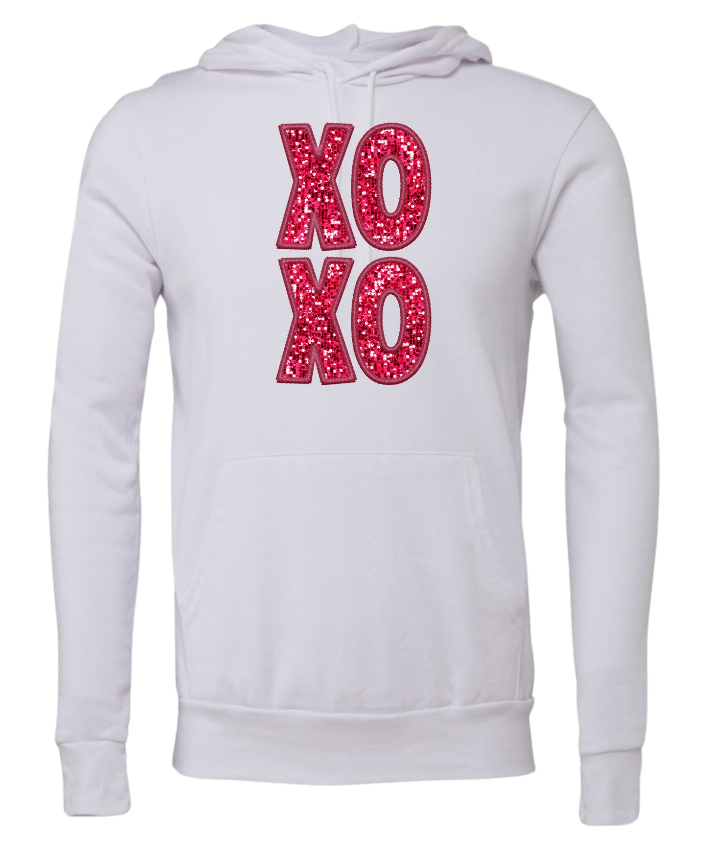 Stacked "XOXO" Adult Hoodie