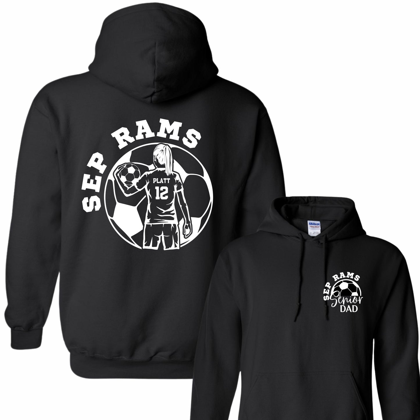Senior Soccer Dad Hoodie (Girl)