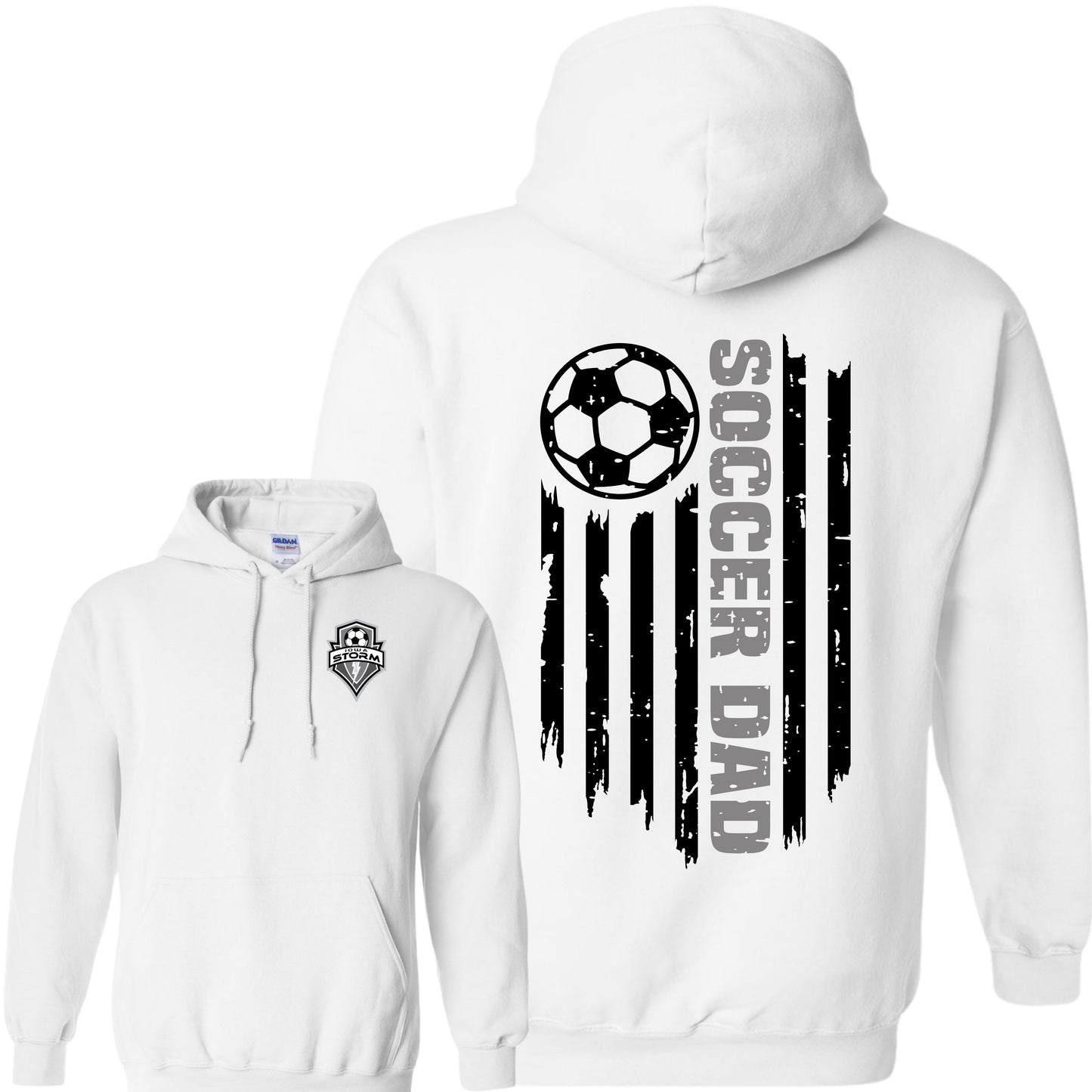 Iowa Storm Soccer Dad Hoodie
