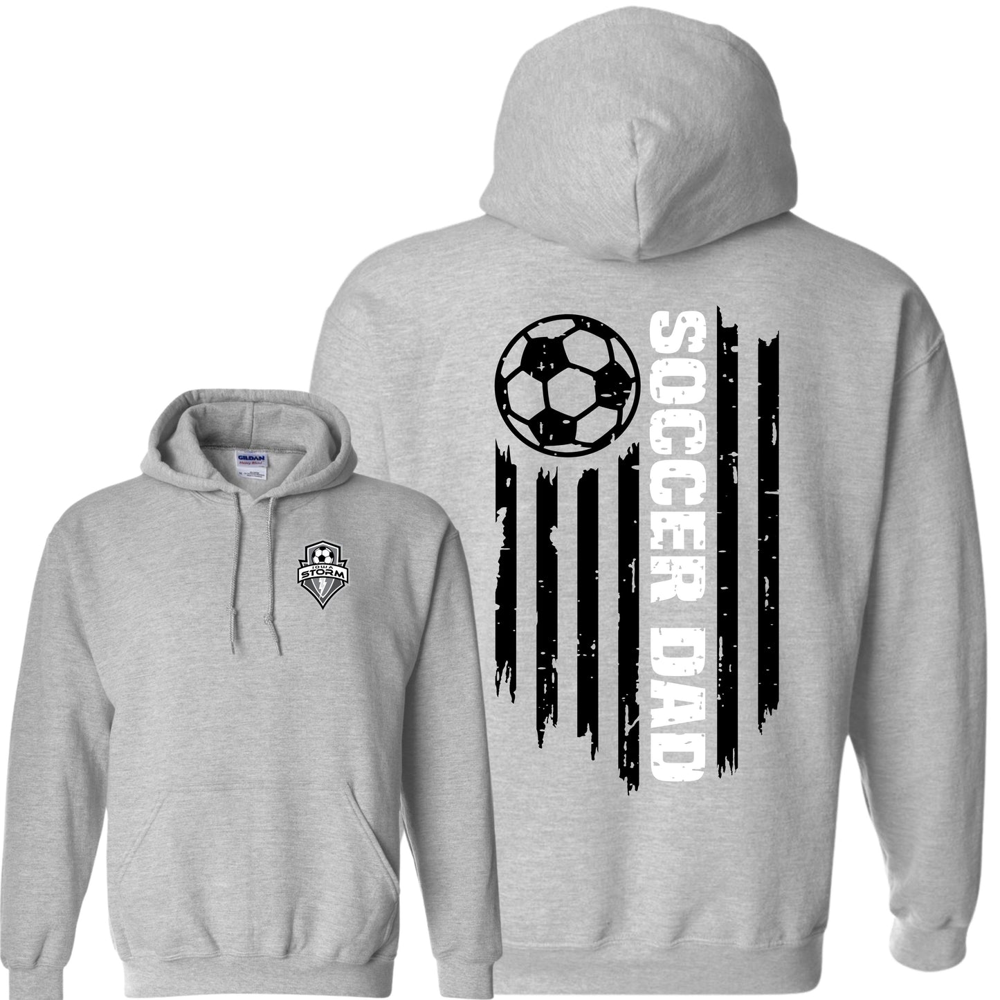 Iowa Storm Soccer Dad Hoodie