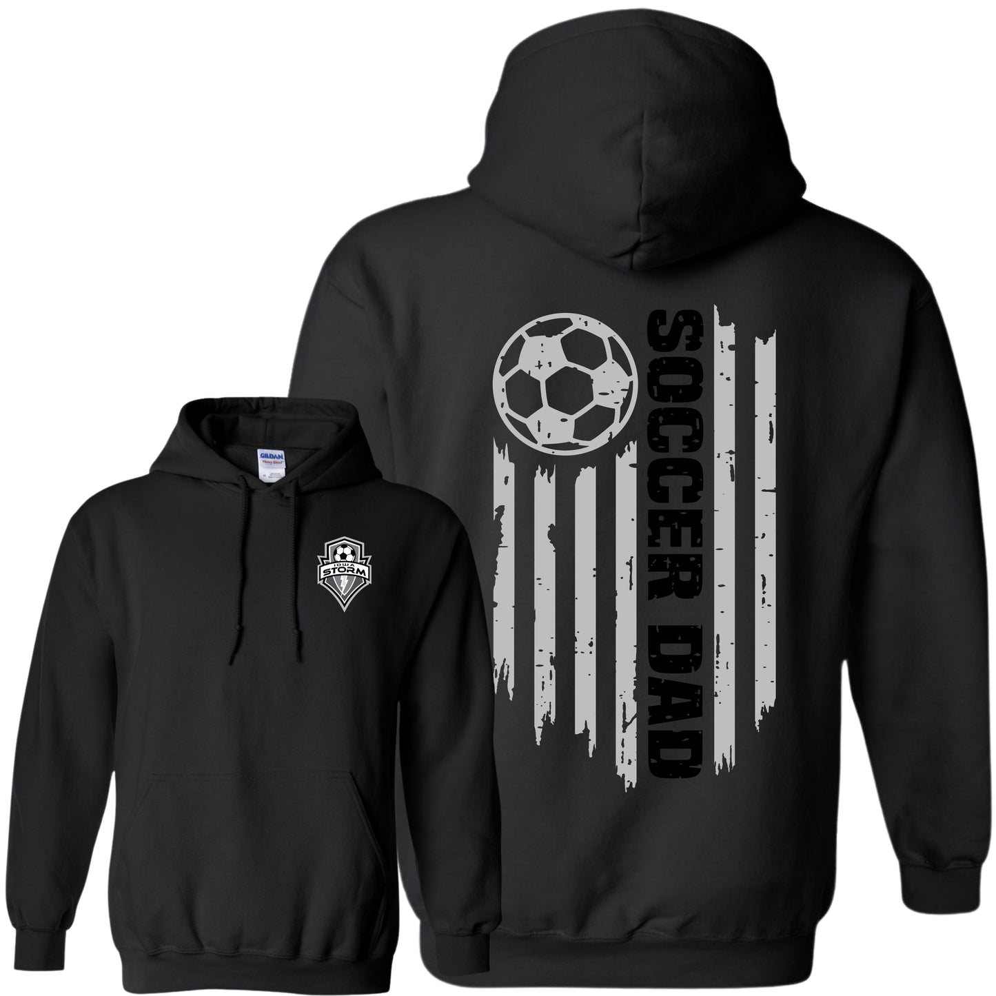 Iowa Storm Soccer Dad Hoodie
