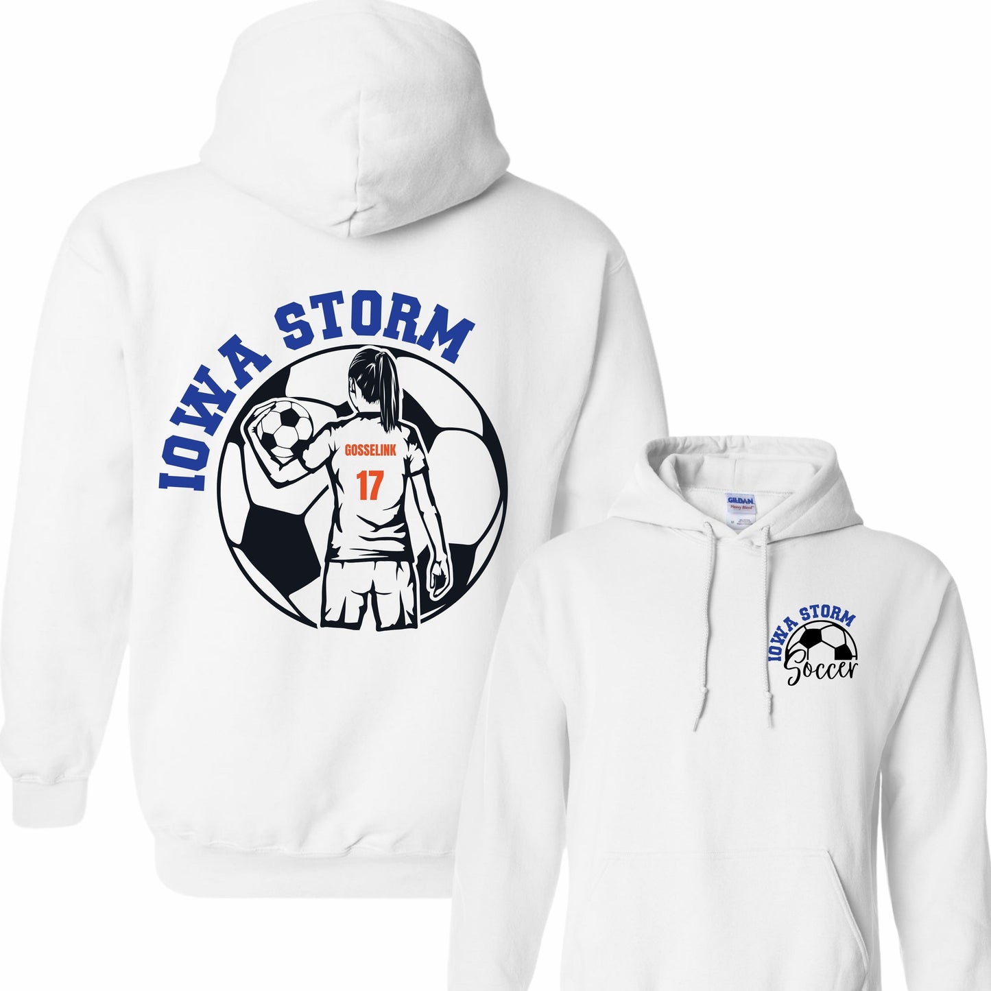 Iowa Storm Soccer Hoodie (Girl)