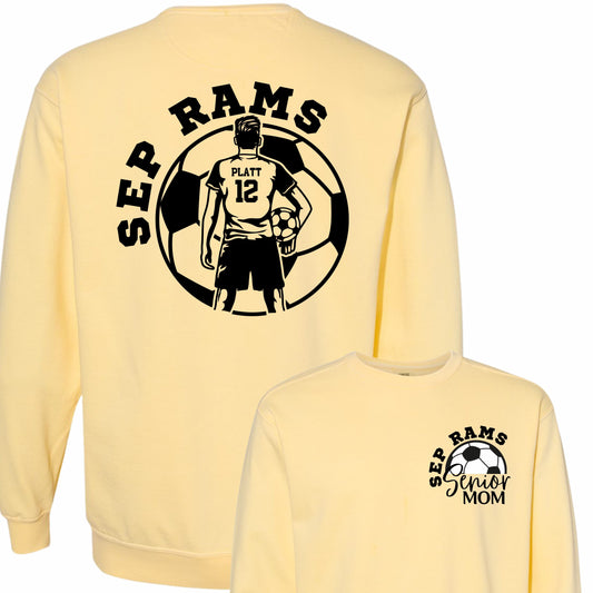 Senior Soccer Mom Crewneck - Comfort Colors (Boy)