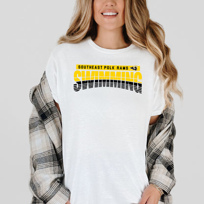 Southeast Polk RAM striped Swimming T-Shirt