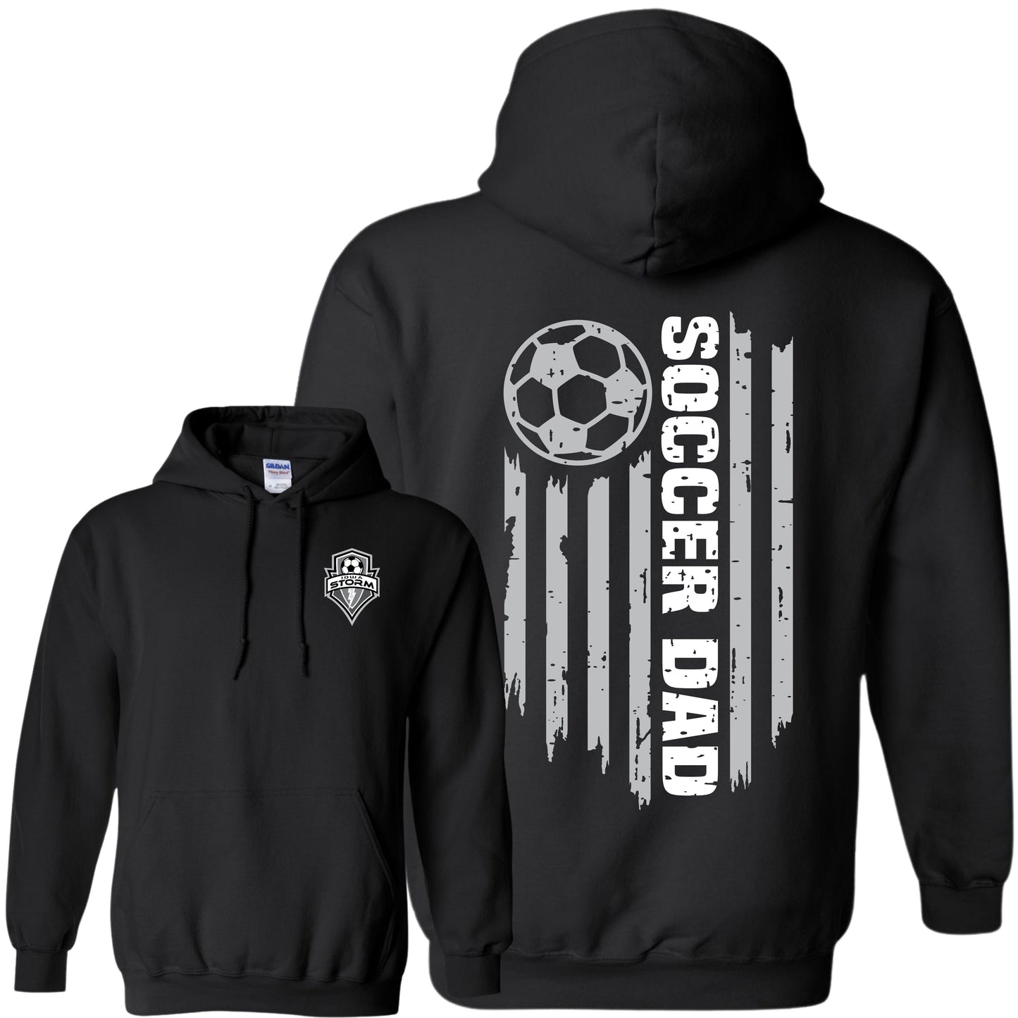 Iowa Storm Soccer Dad Hoodie