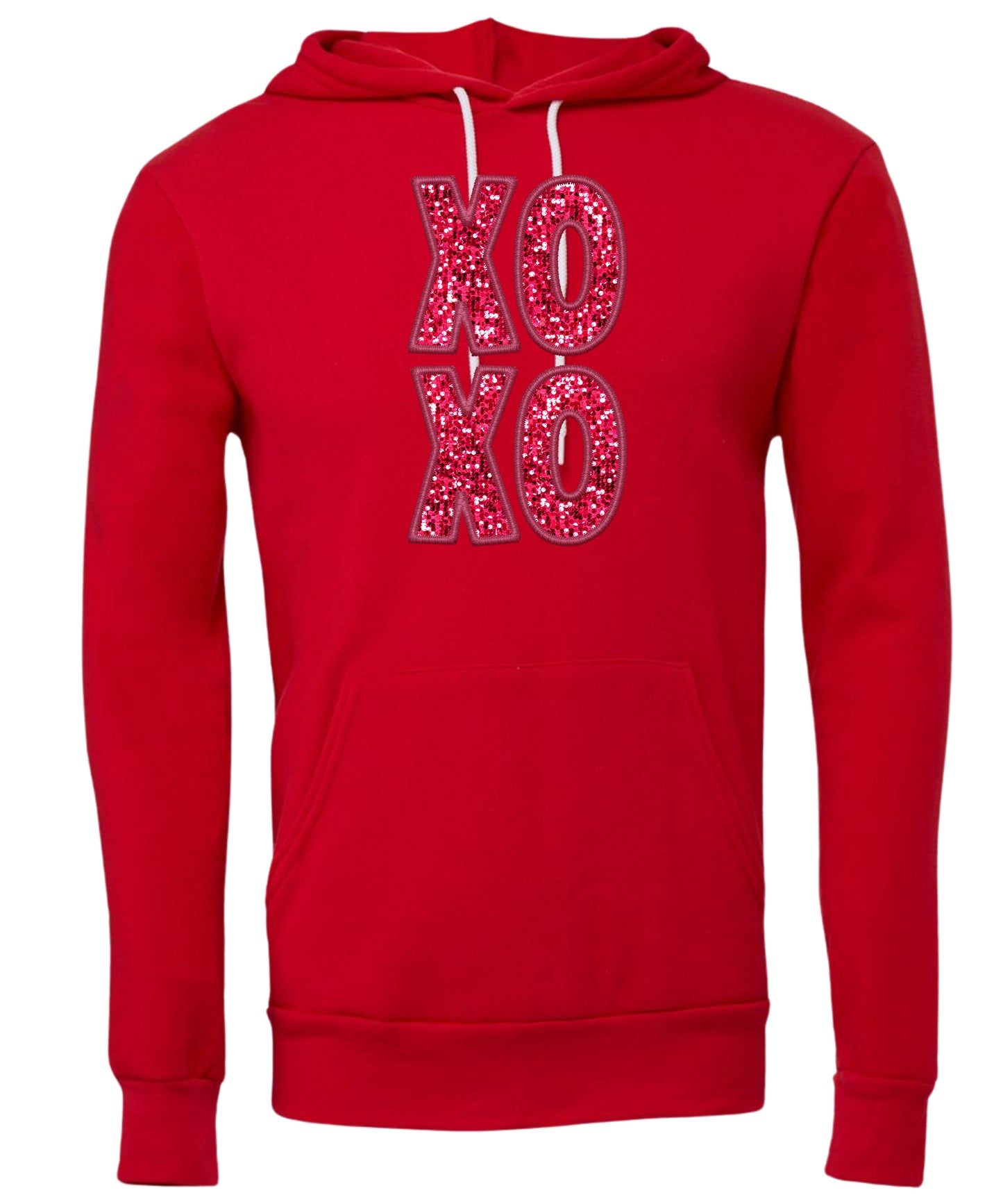 Stacked "XOXO" Adult Hoodie