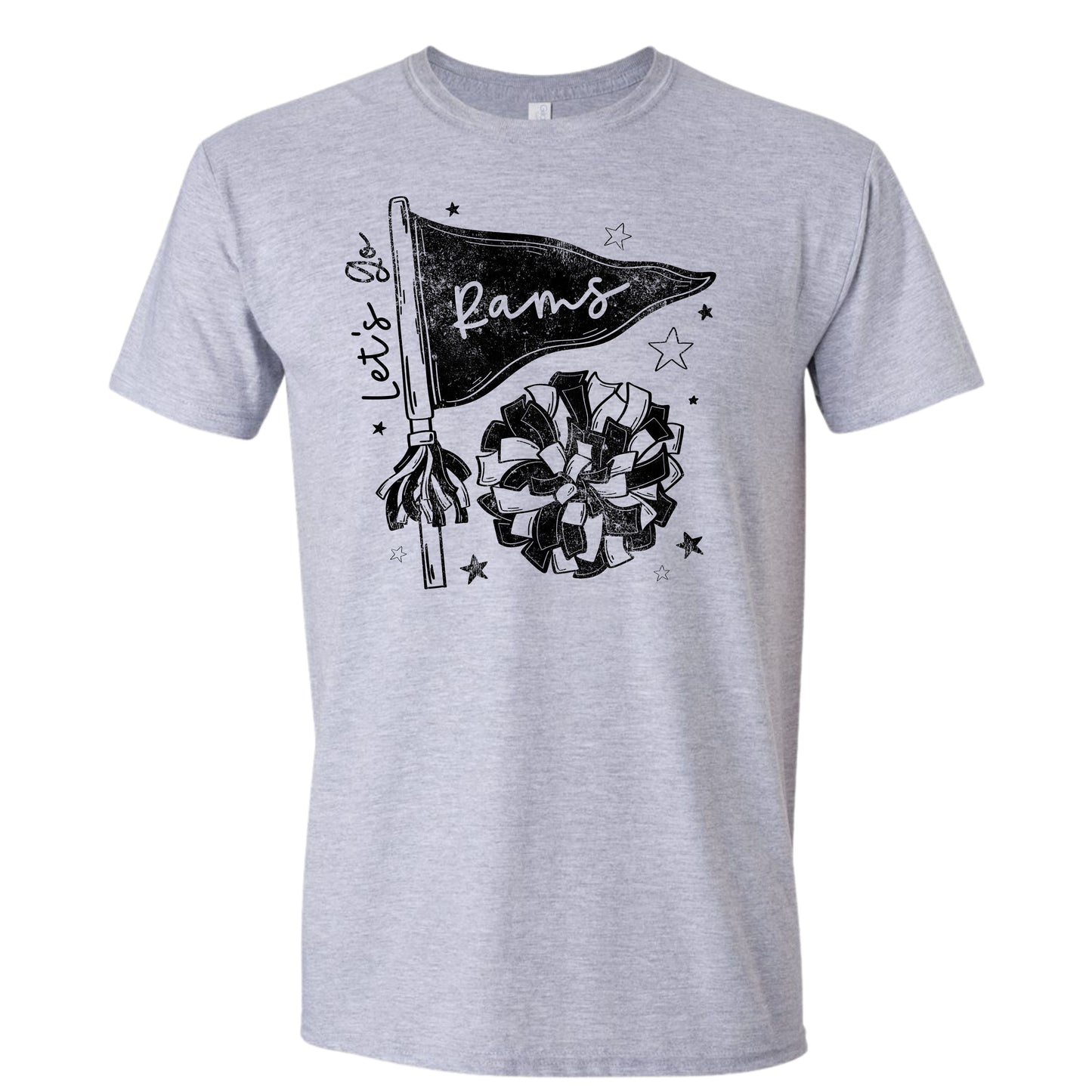 Let's Go Rams Cheer T-Shirt
