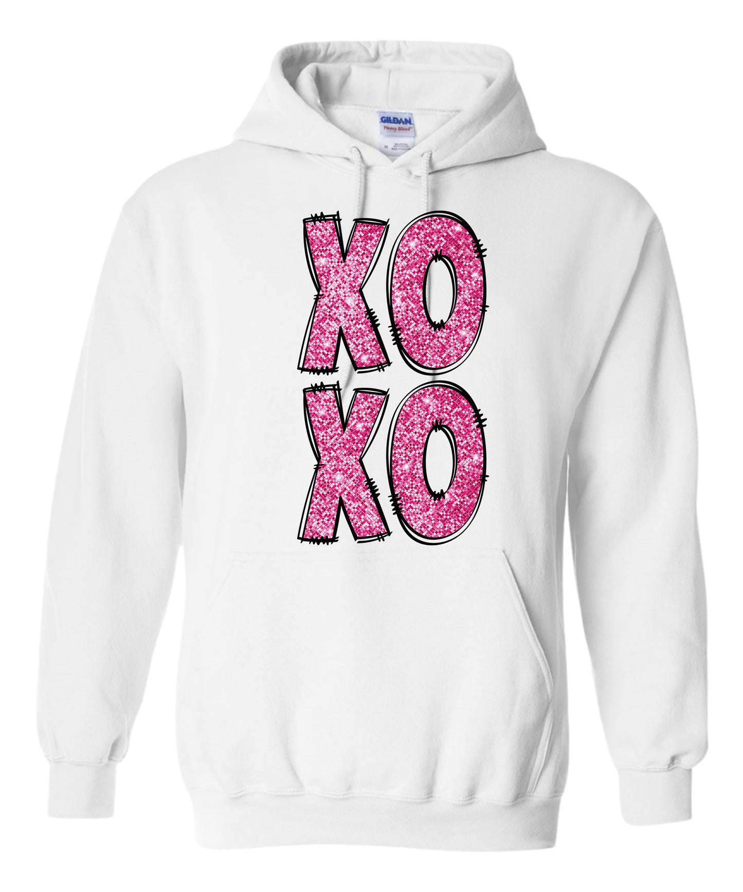 Stacked "XOXO" Youth Hoodie