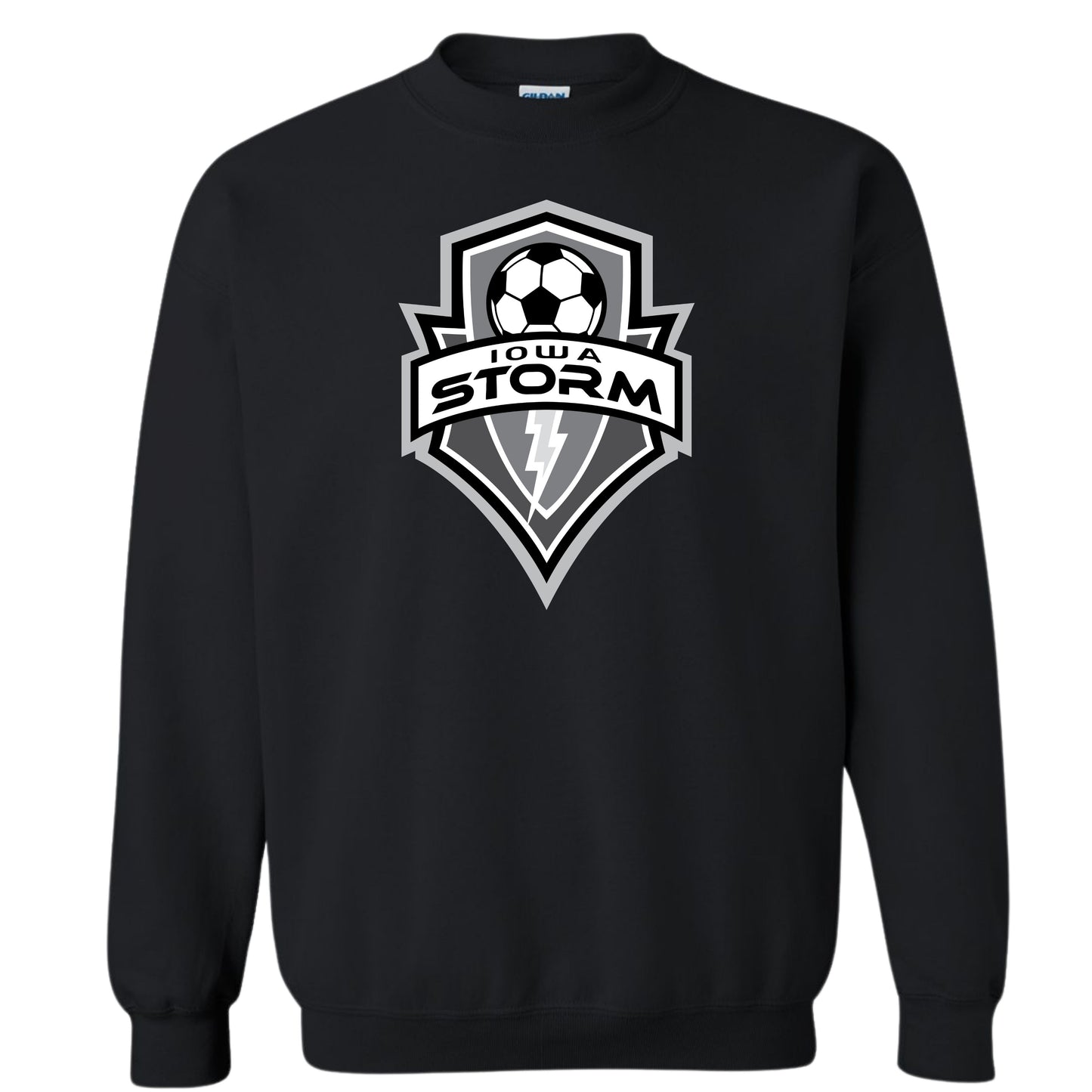 Iowa Storm Logo Crewneck | B&W