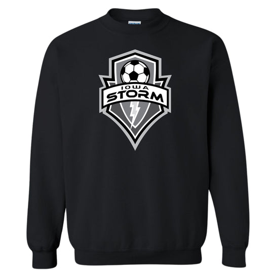 Iowa Storm Logo Crewneck | B&W