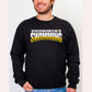 Southeast Polk RAM striped Swimming Crewneck