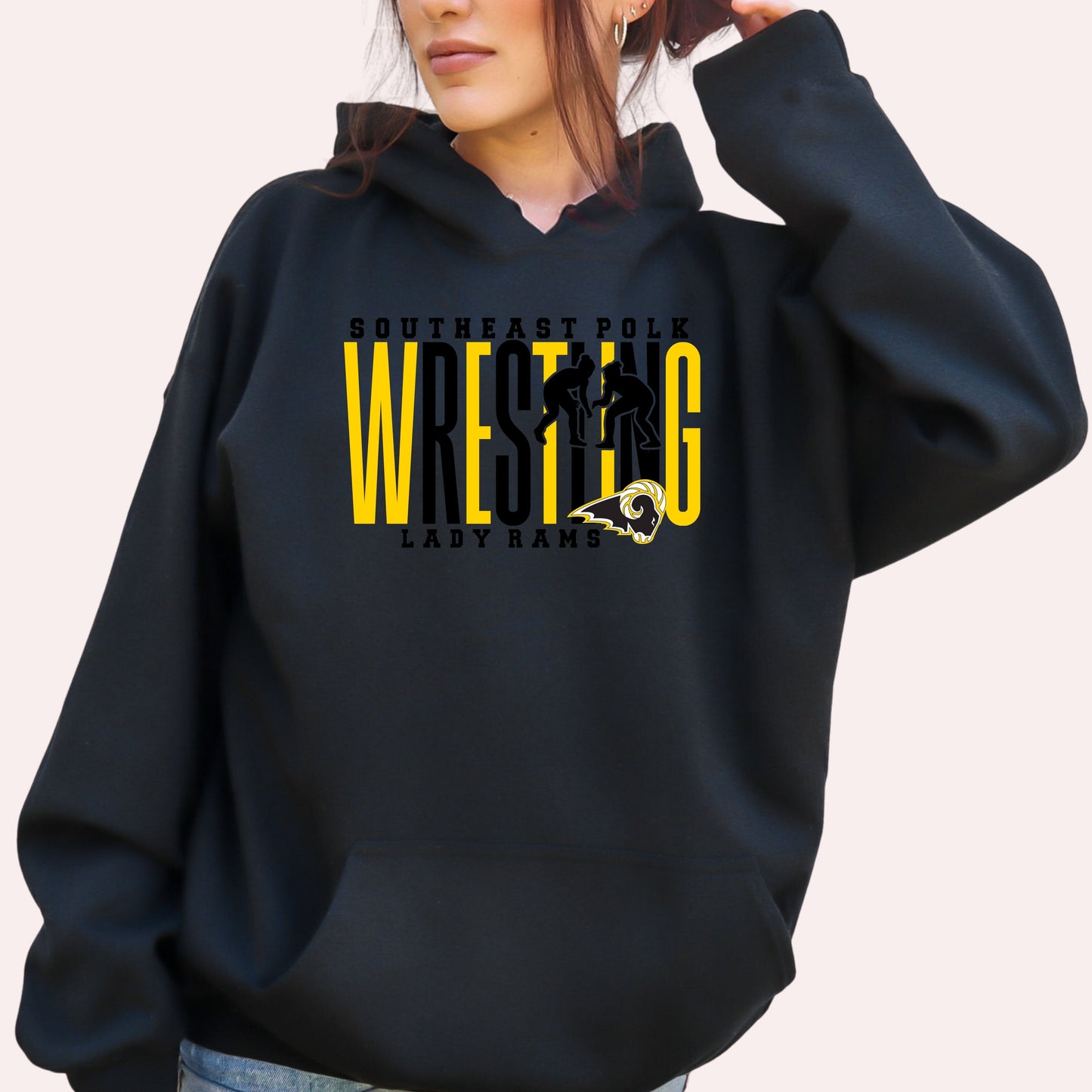 Southeast Polk Girls Wrestling Tall Hoodie