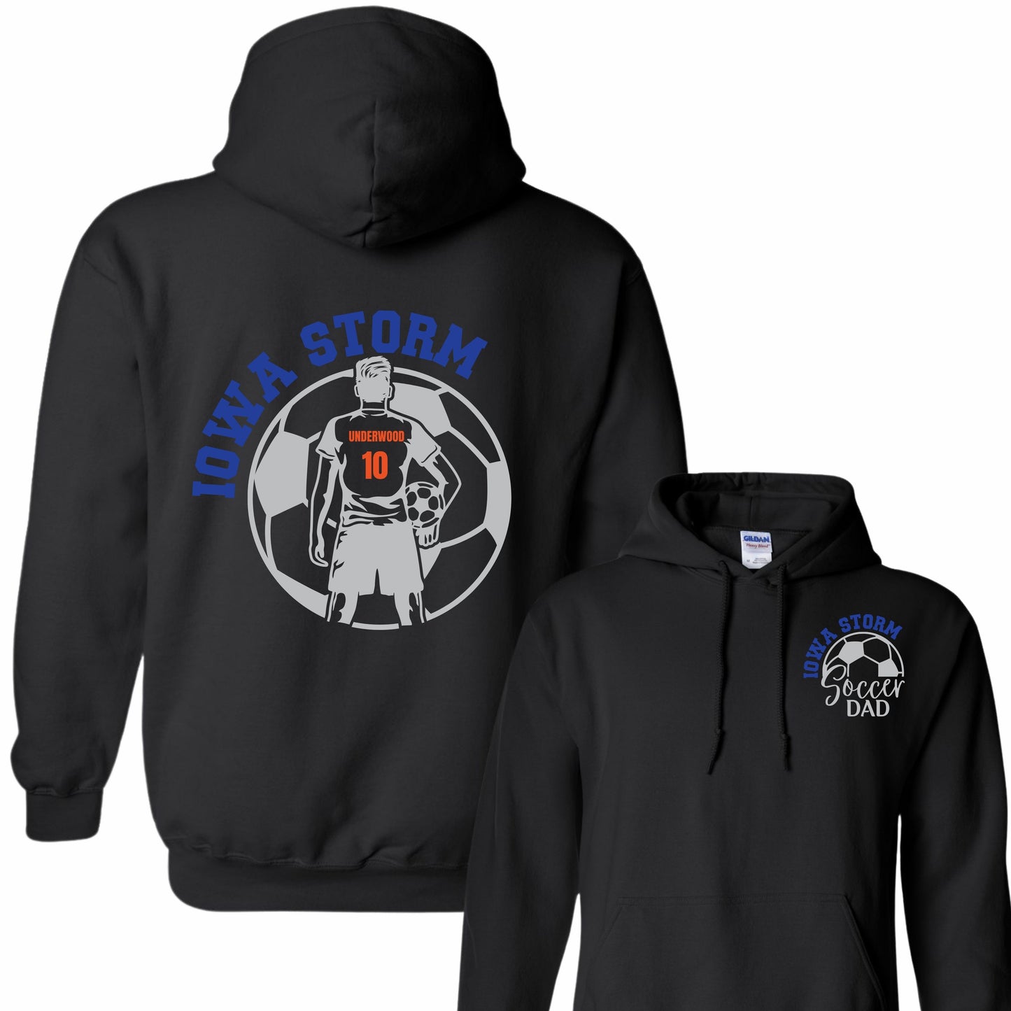 Iowa Storm Soccer Dad Hoodie (Boy)