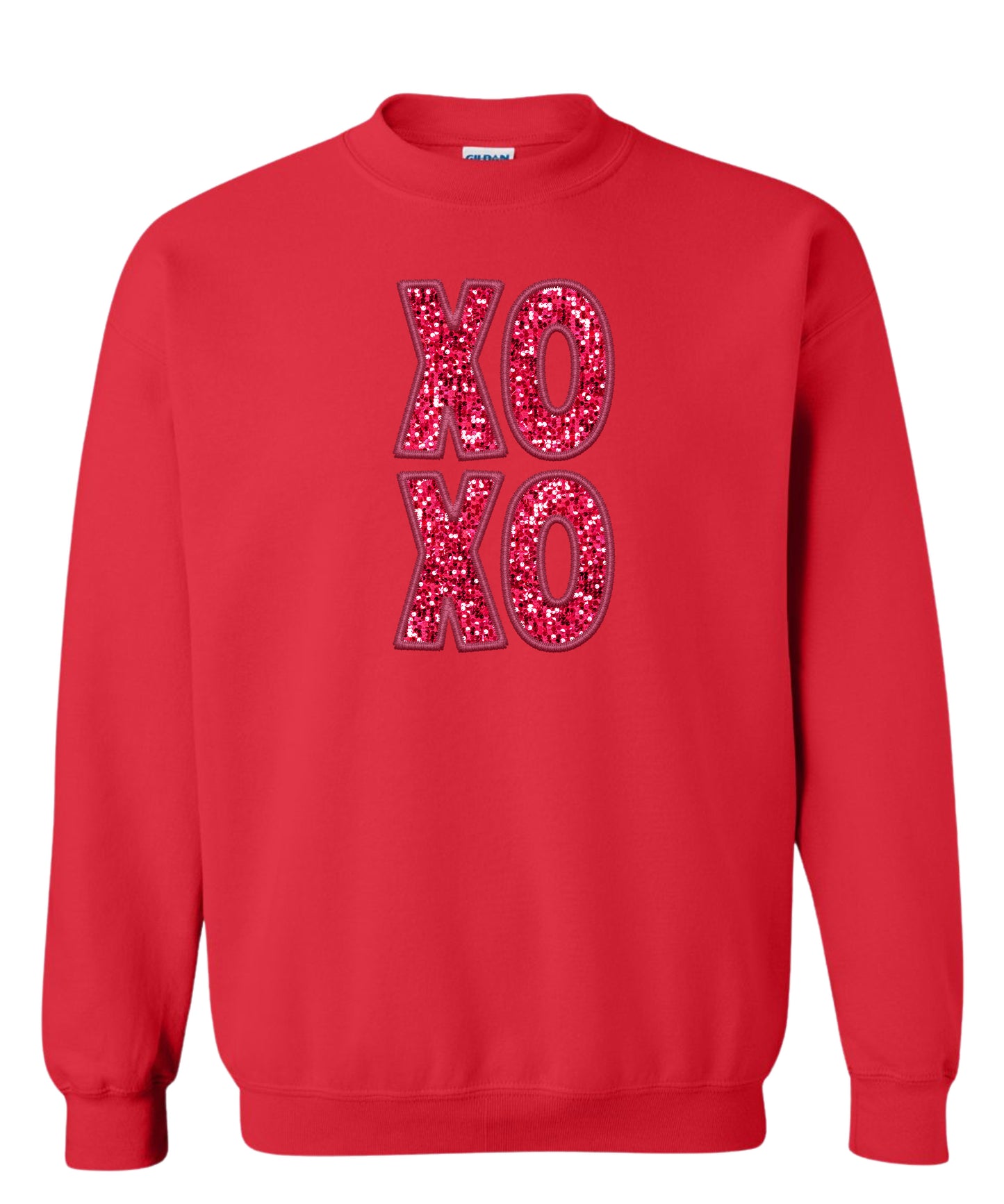 Stacked "XOXO" Crewneck