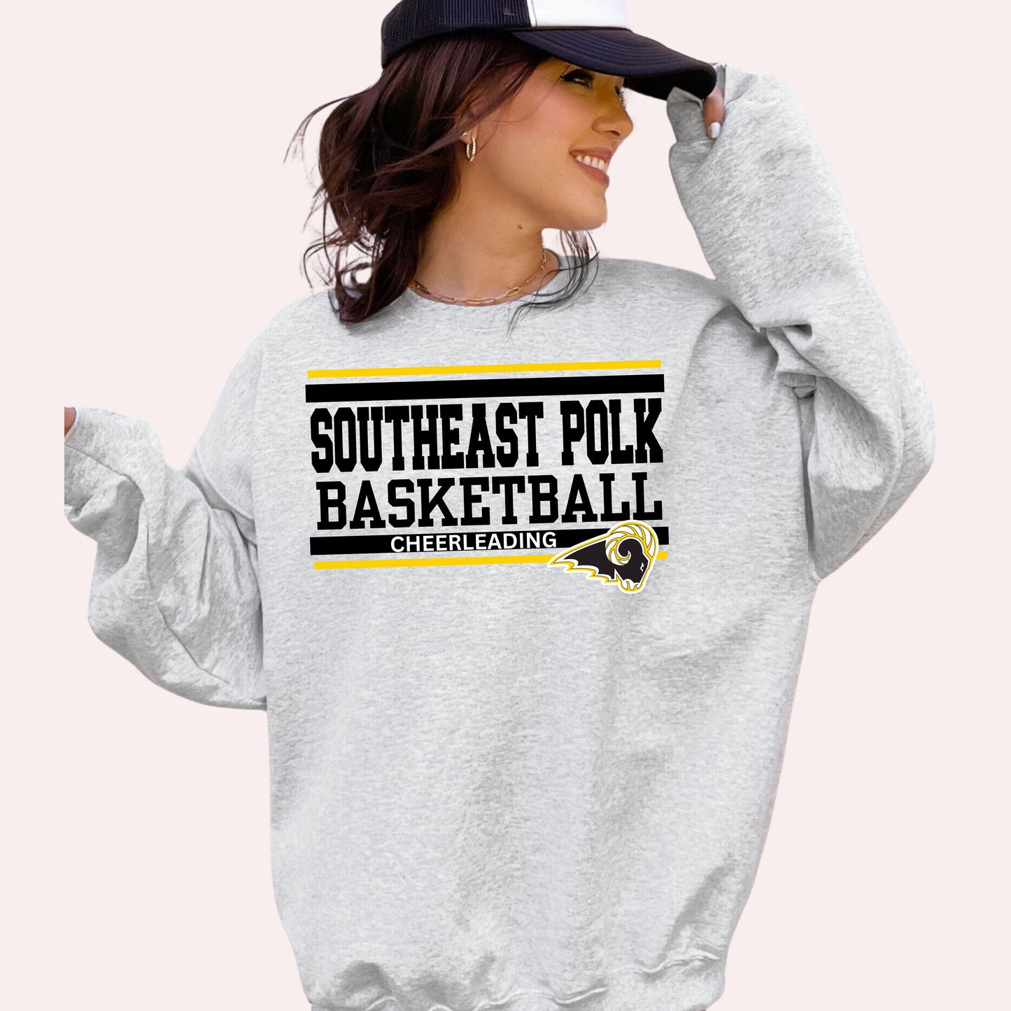 Southeast Polk Basketball Cheerleading Crewneck