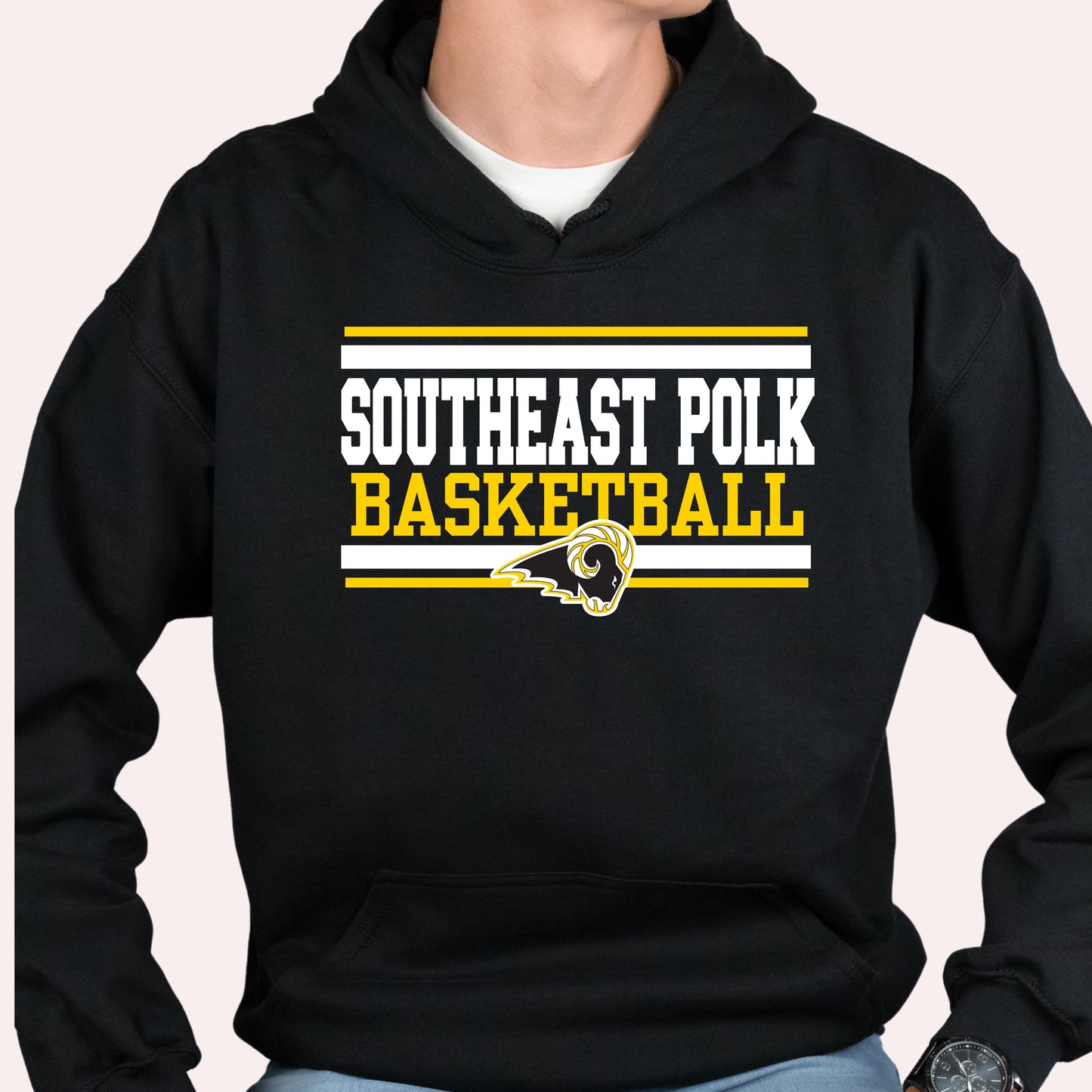 Southeast Polk Basketball lined Hoodie