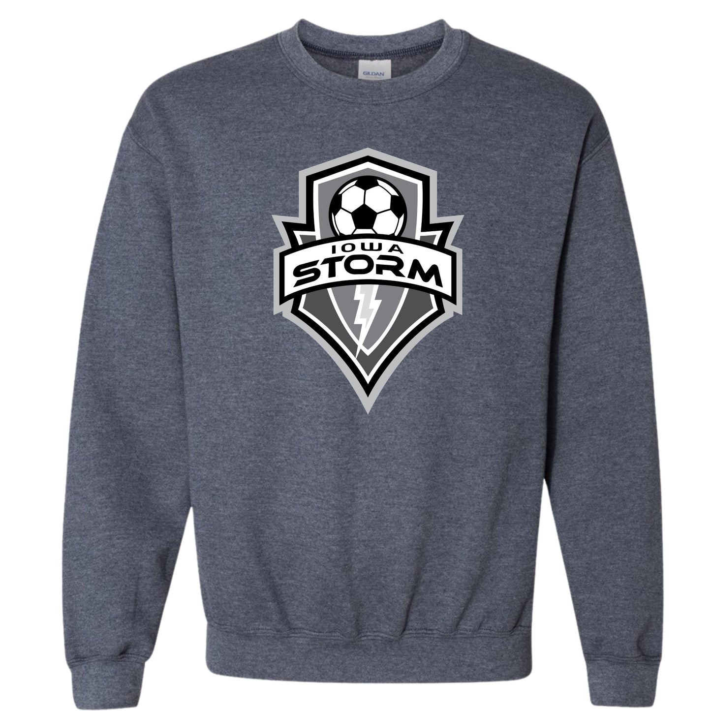 Iowa Storm Logo Crewneck | B&W