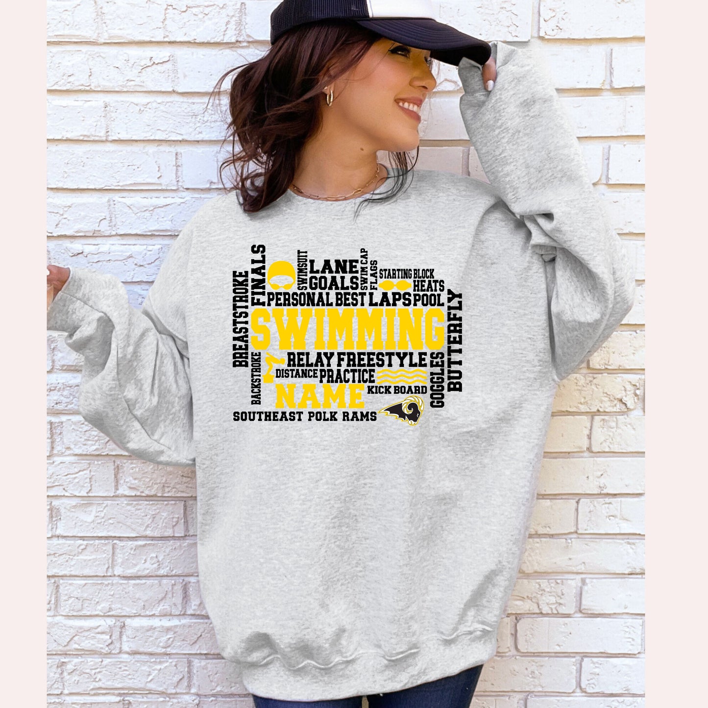SEP Personalized Swimming Hoodie (words)