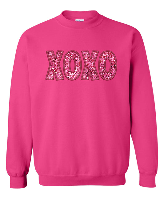 Glitter XOXO Crewneck