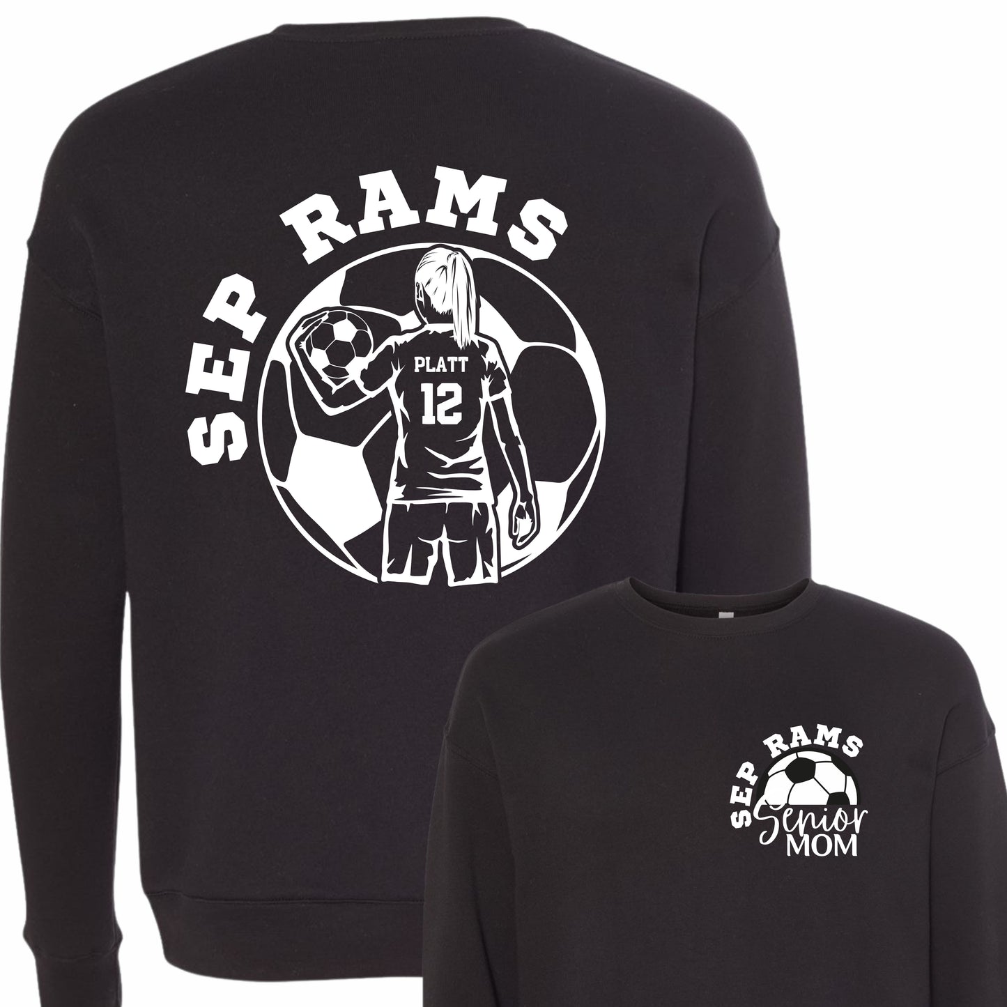 Senior Soccer Mom Crewneck - Comfort Colors (Girl)