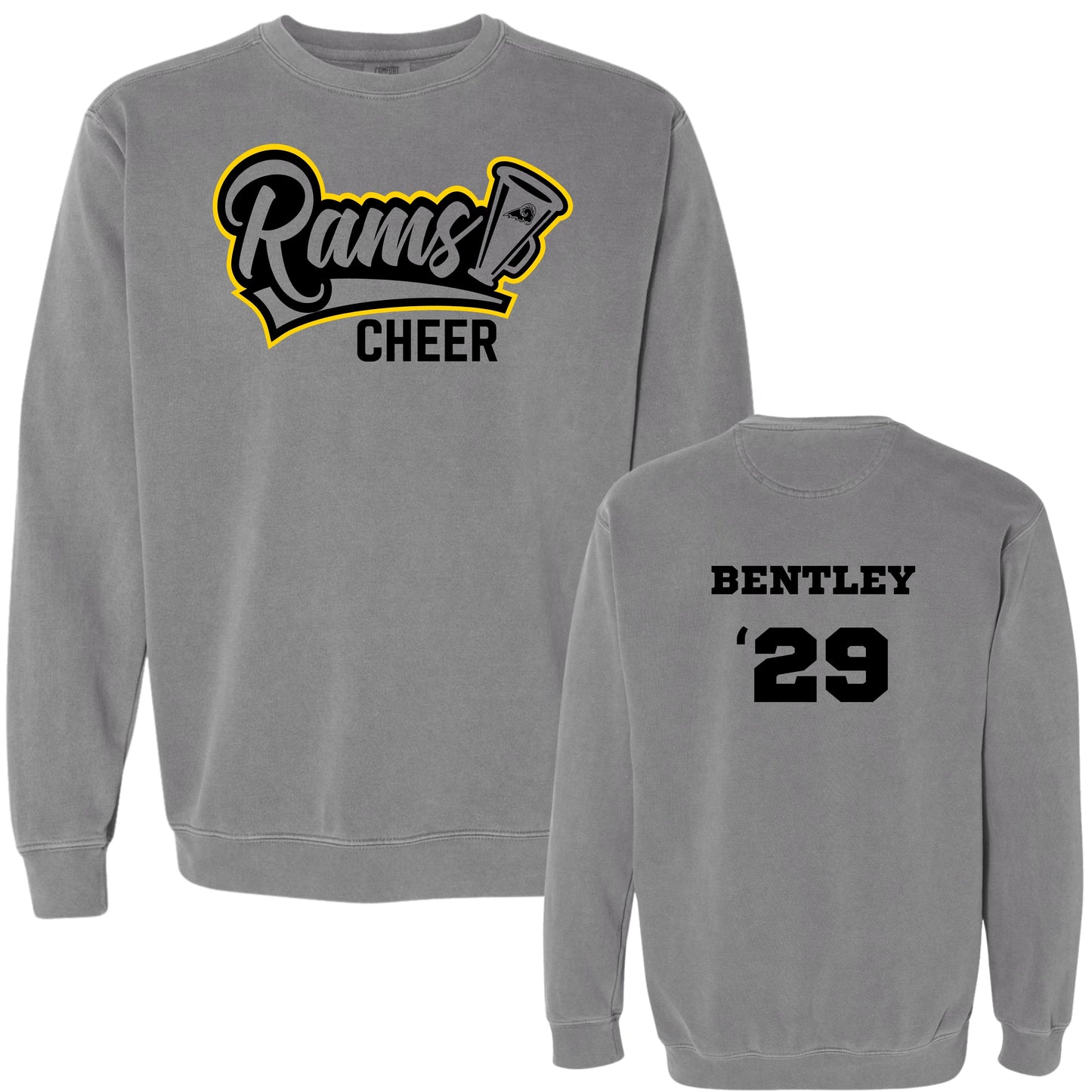 SEP RAMS Cheer (megaphone) Crewneck | Comfort Colors