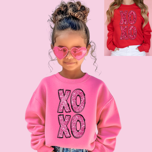 Valentine's Day Glitter XOXO