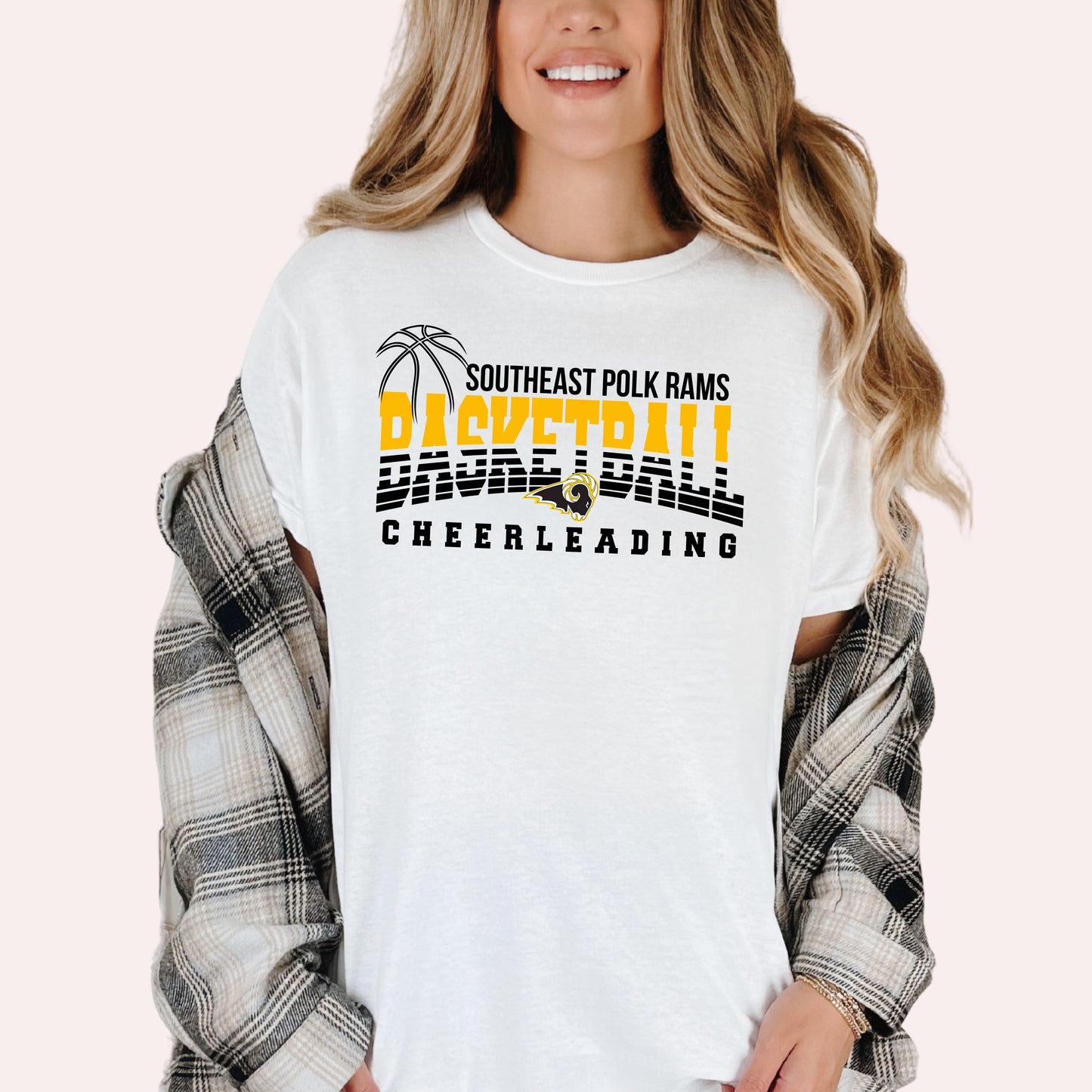 Southeast Polk Rams Lined Basketball Cheerleading Hoodie