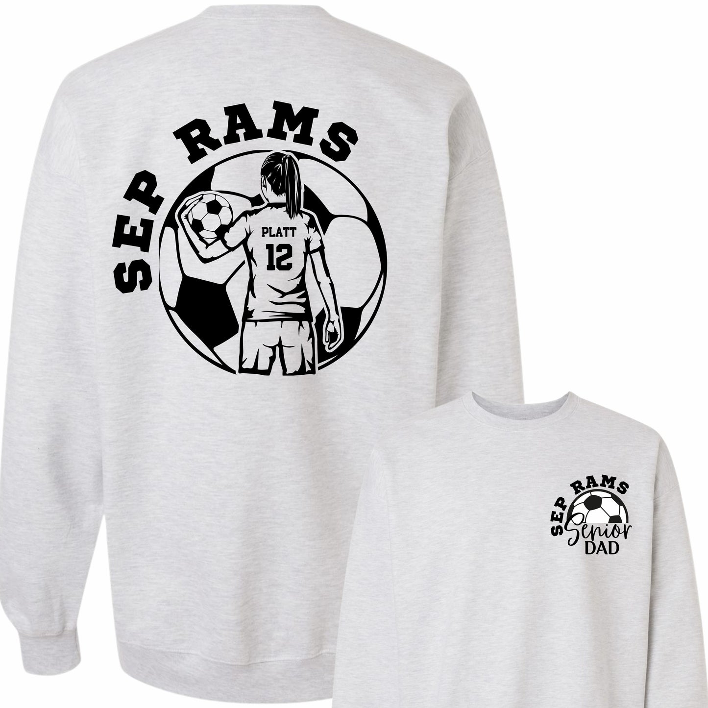 Senior Soccer Dad Crewneck (Girl)